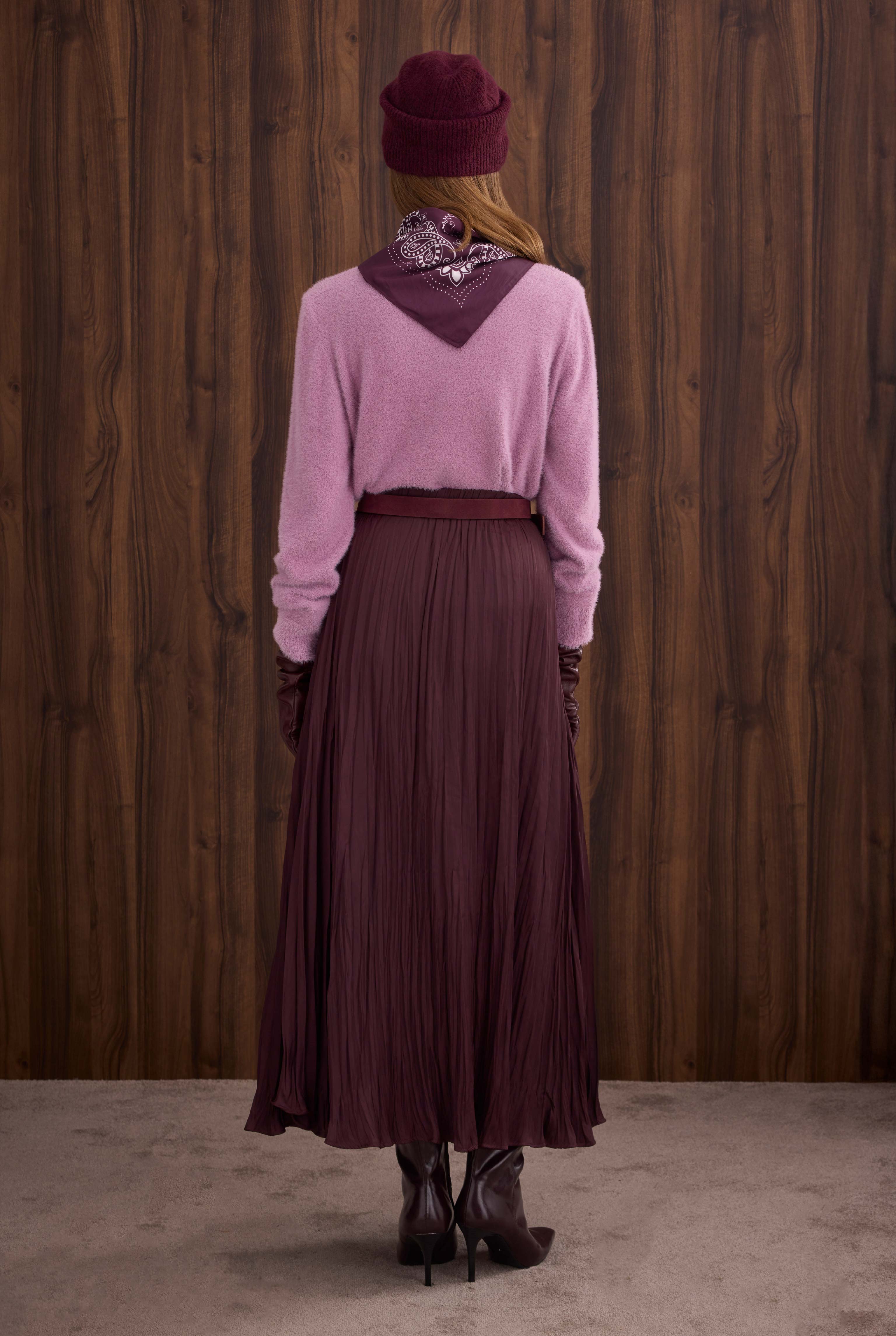 Soft Brushed Basic Sweater Violet - 2