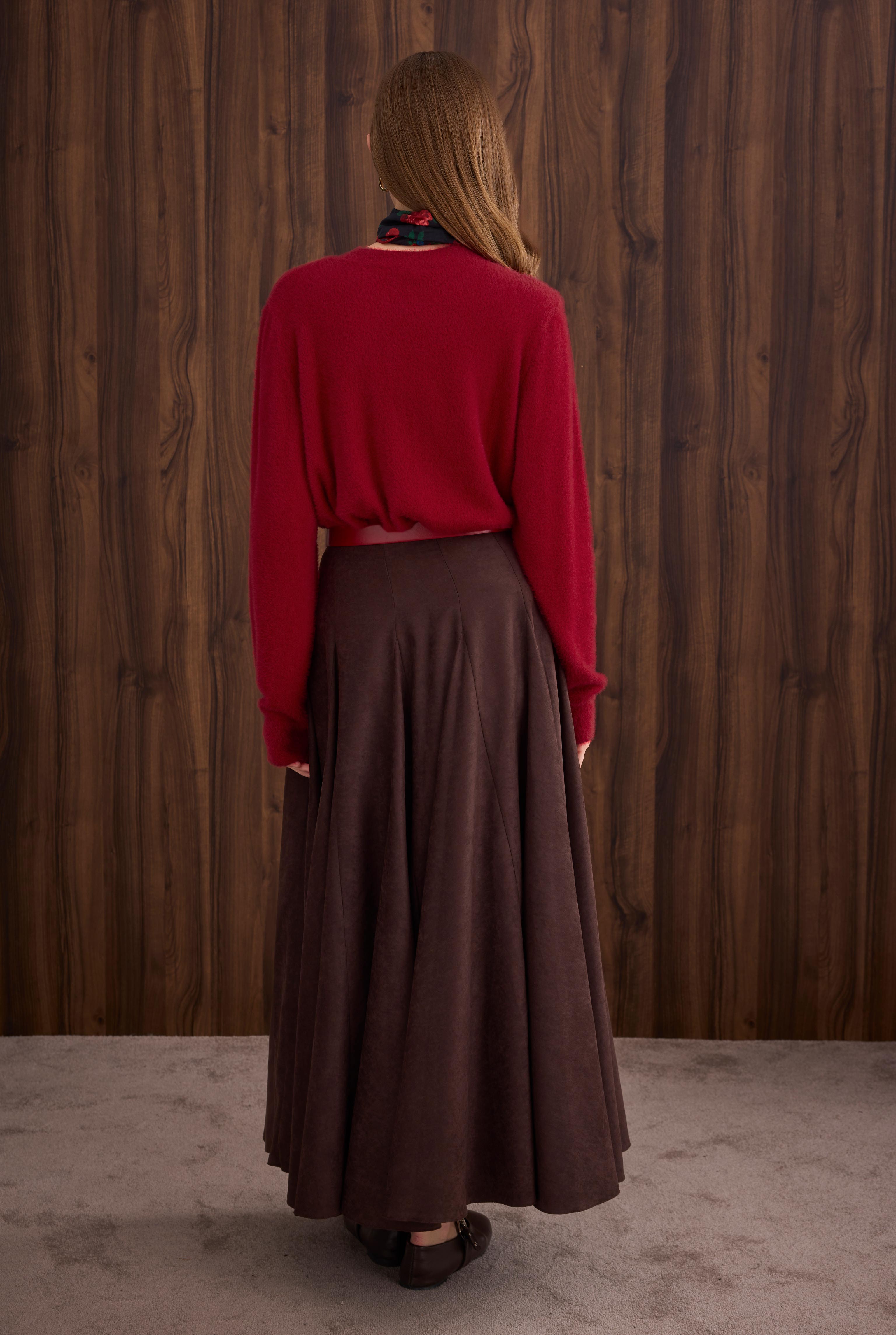 Soft Brushed Basic Sweater Red - 5