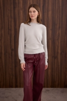 Soft Brushed Basic Sweater Fume 