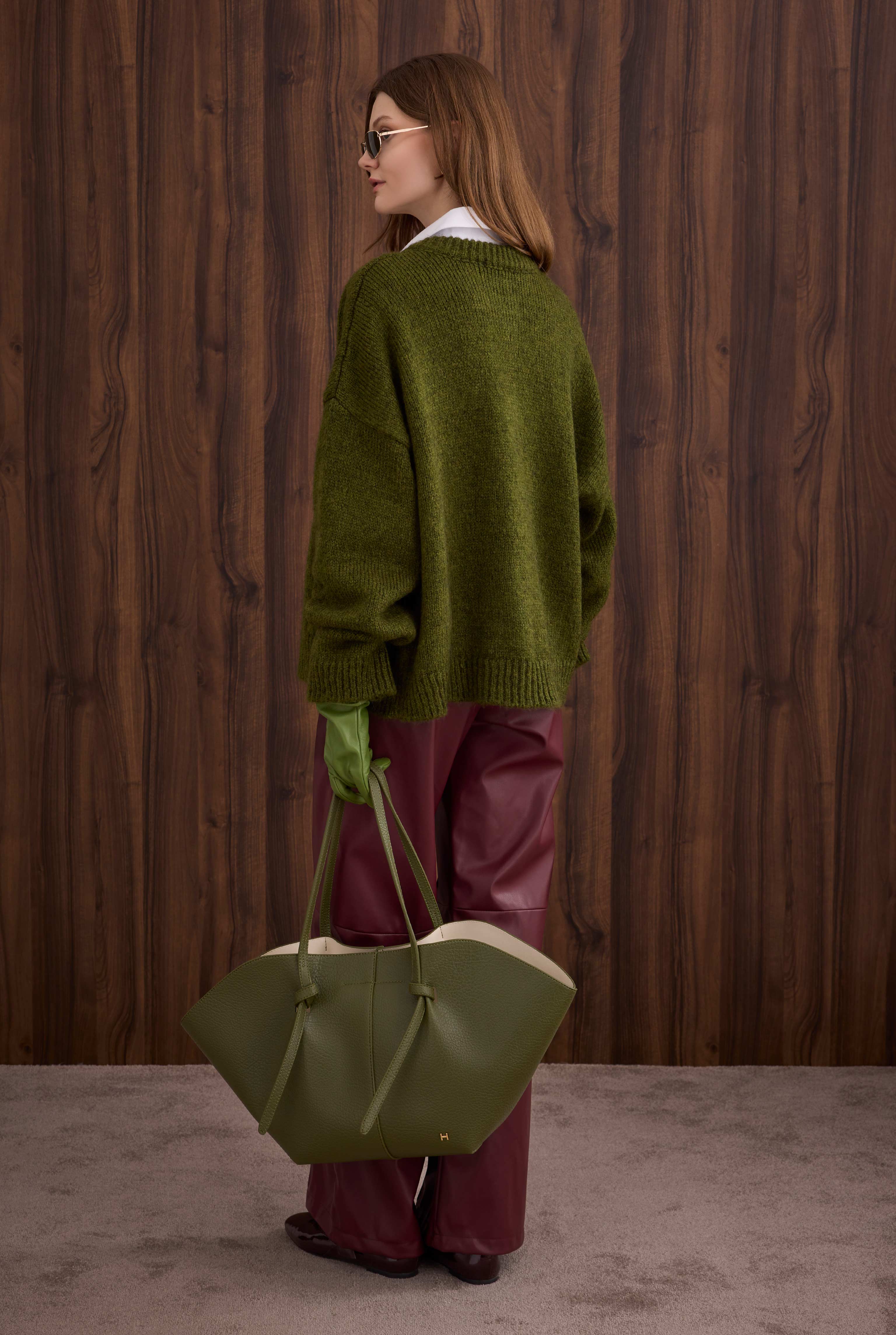 Maxi Shopper Bag Green - 5