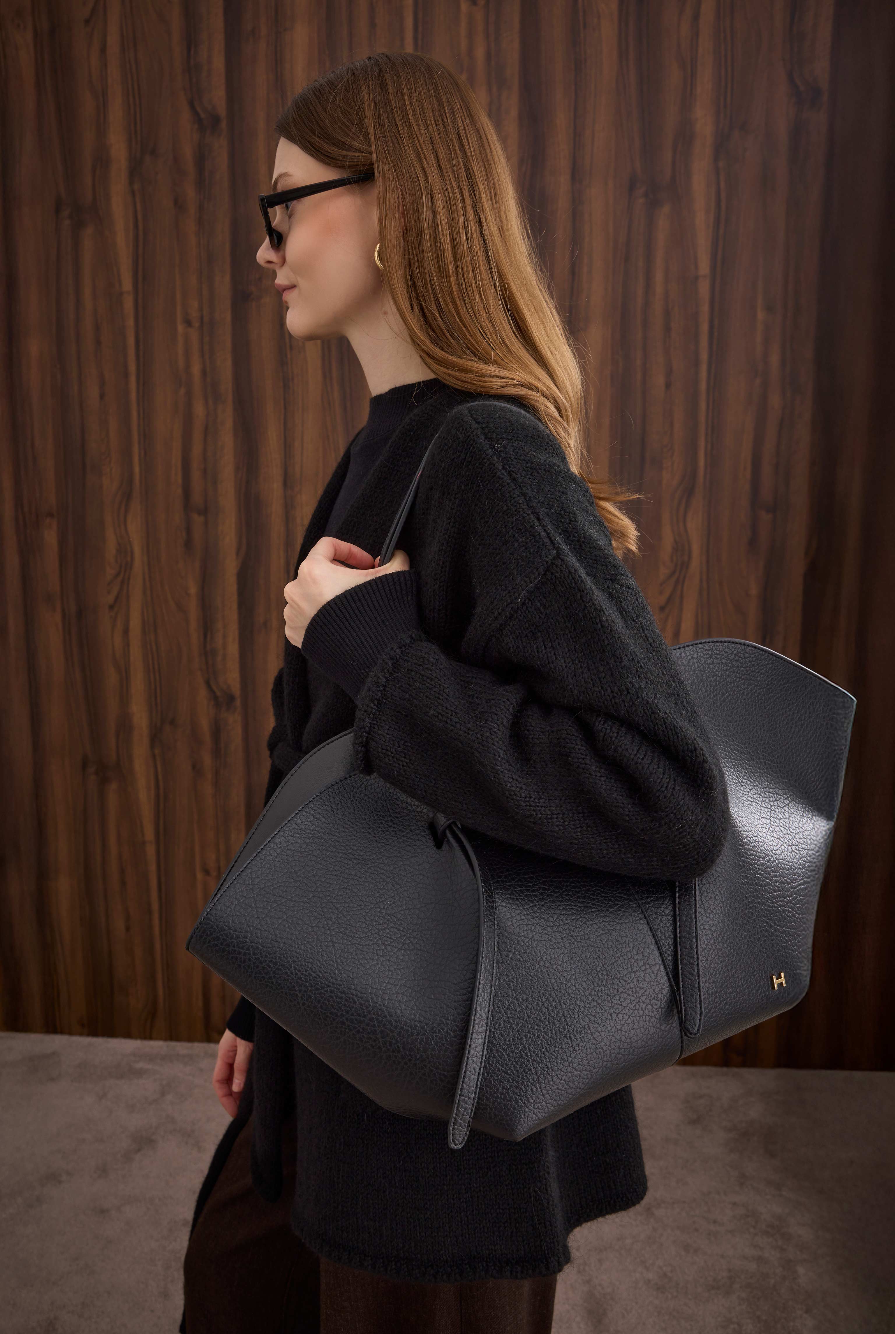 Maxi Shopper Bag Black - 7