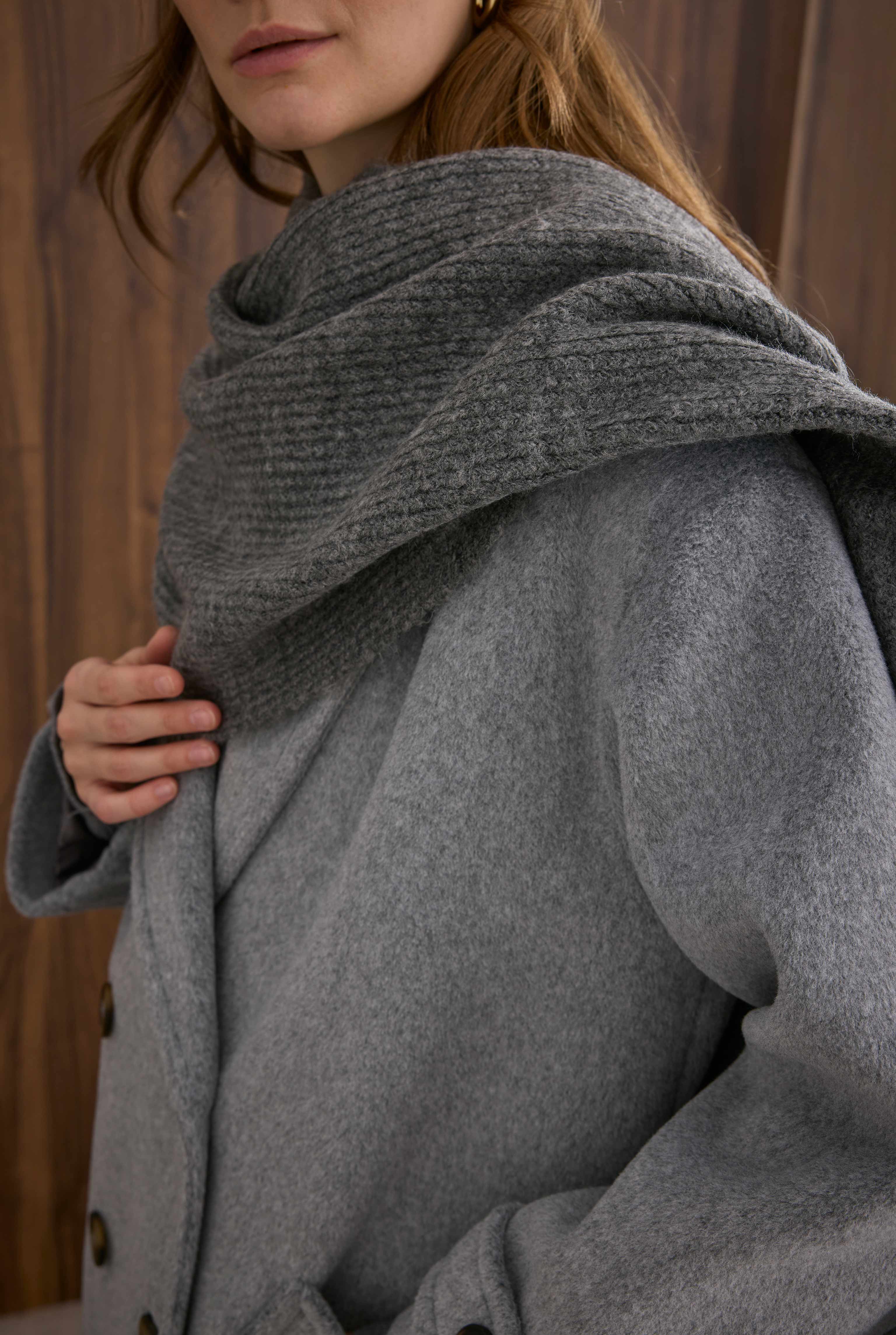 Knitted Kerchief Anthracite - 11