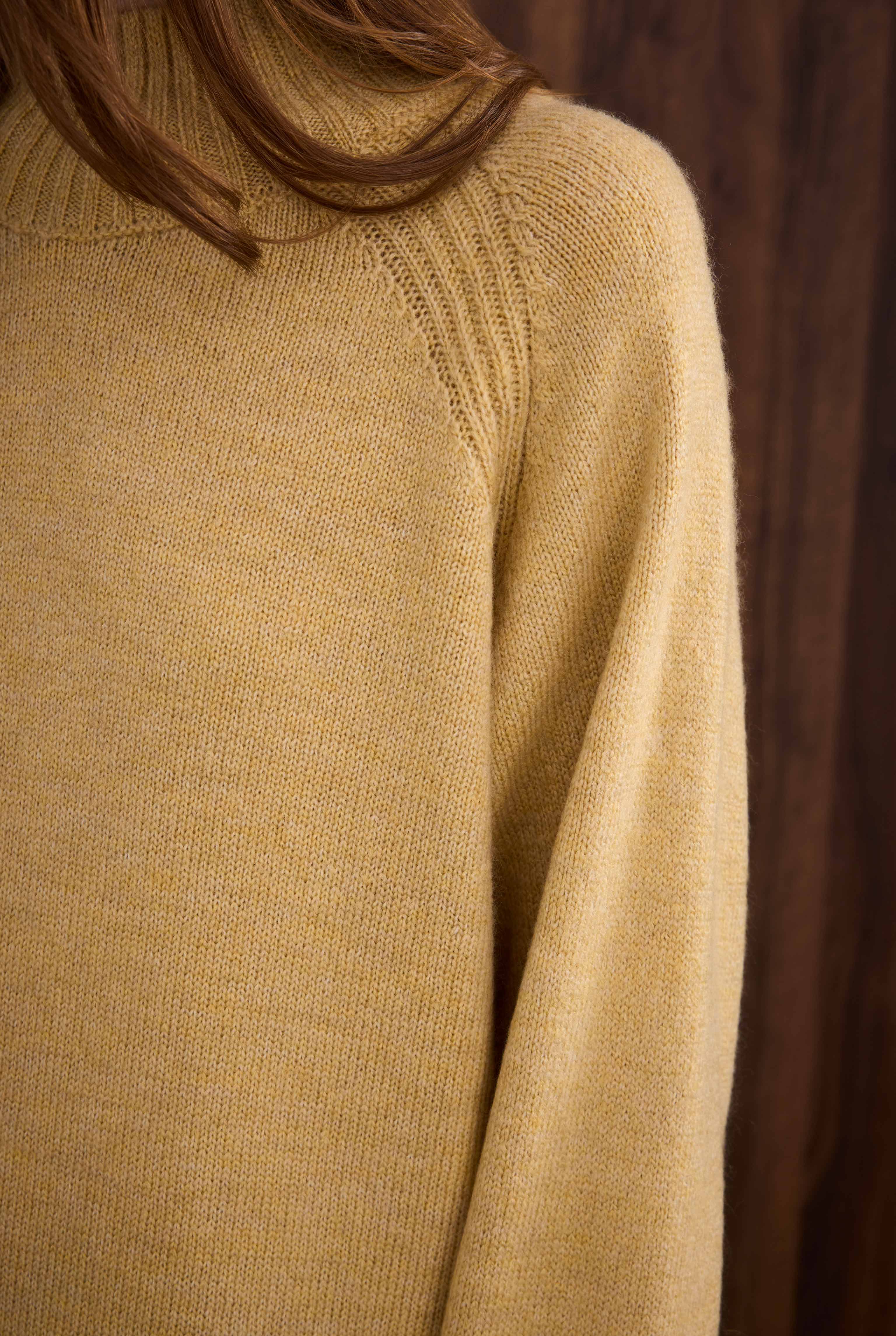 Basic Turtleneck Sweater Butter Yellow - 4