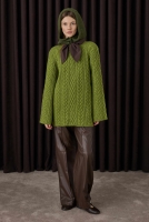 Cable-knit Sweater Moss Green 