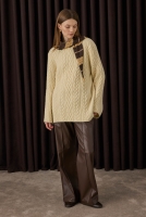Cable-knit Sweater Butter Yellow 
