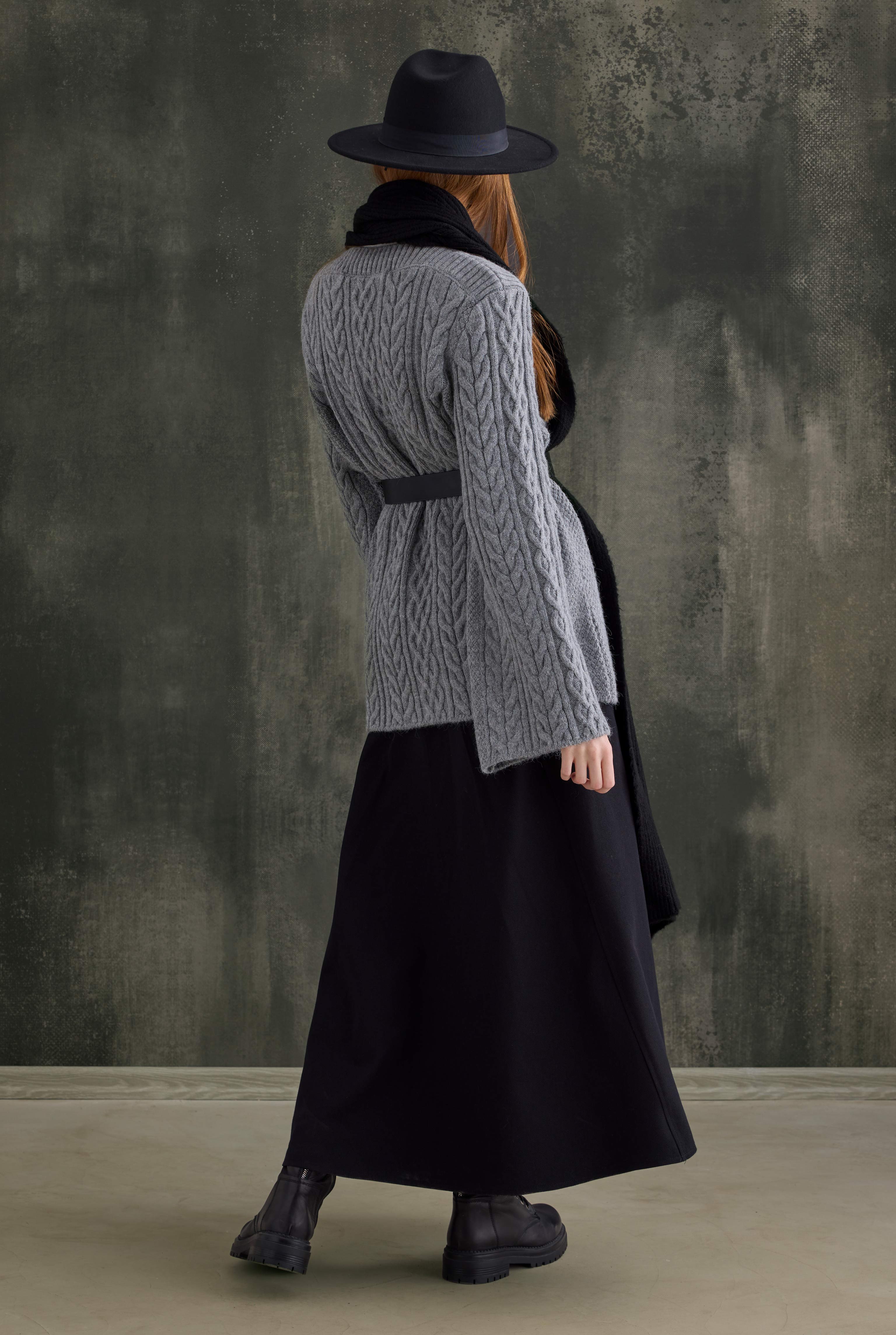 Paneled Helen Skirt Black - 2