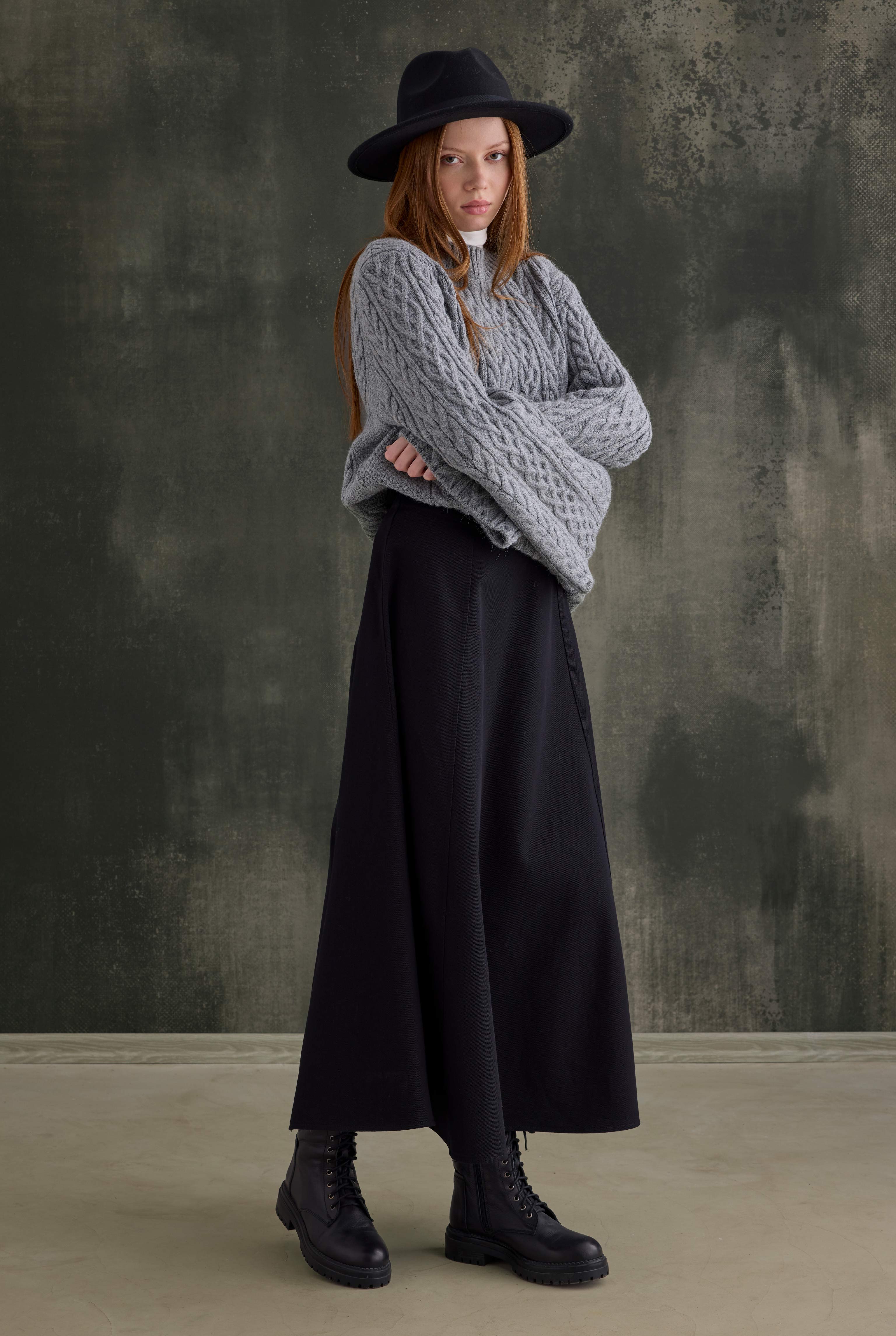 Paneled Helen Skirt Black - 3