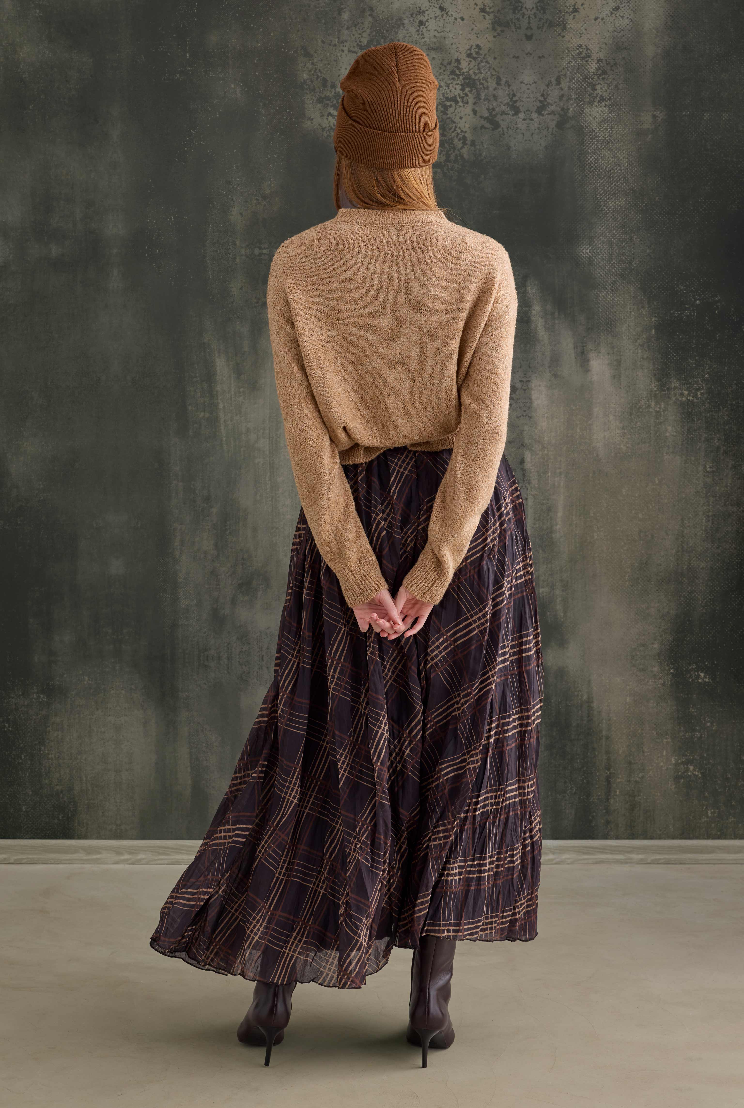 Boucle Cardigan Milky Brown - 4