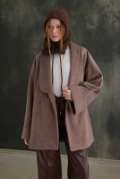 Belt Detailed Coat Brown 