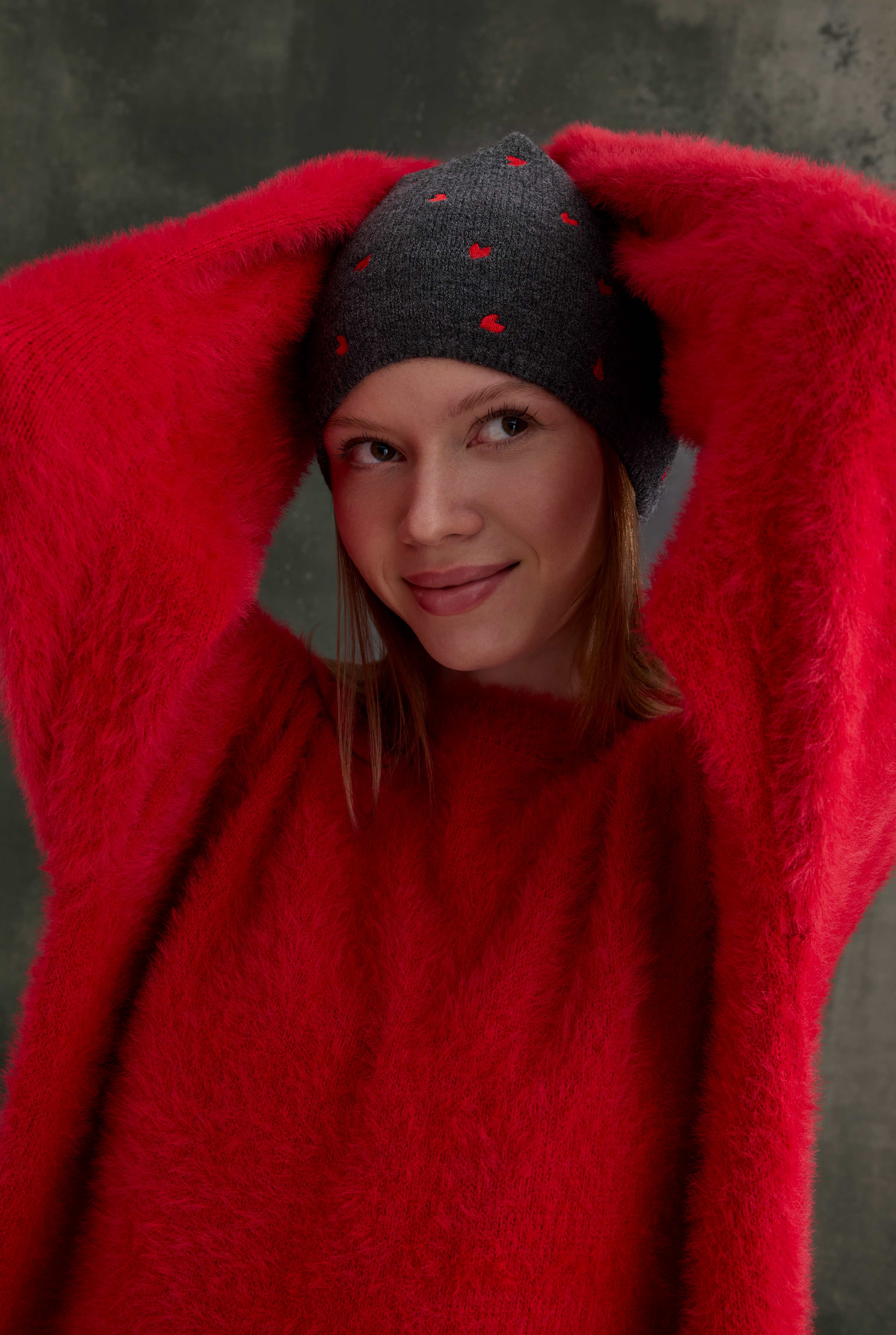 Soft Fuzzy Sweater Red - 2