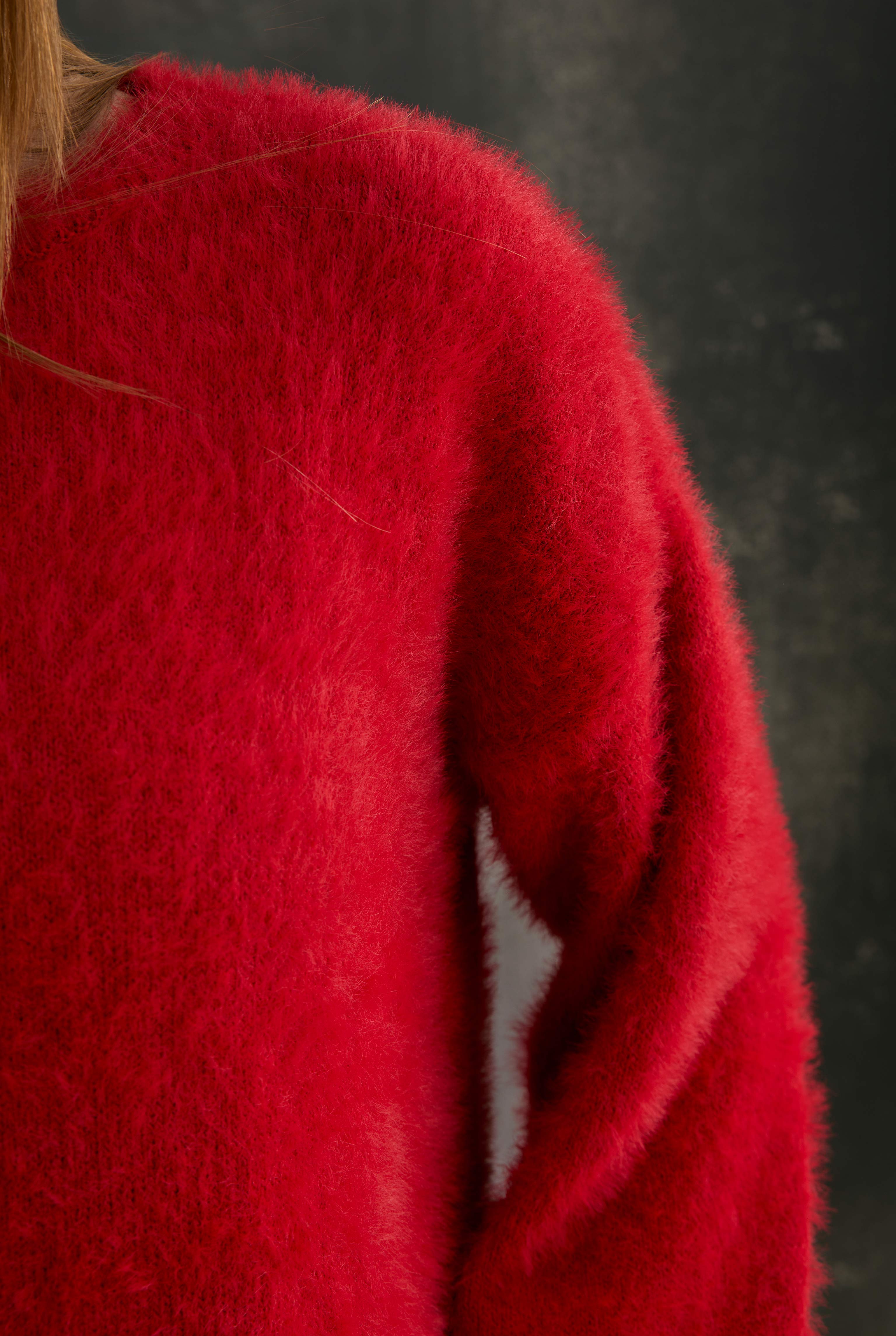 Soft Fuzzy Sweater Red - 6