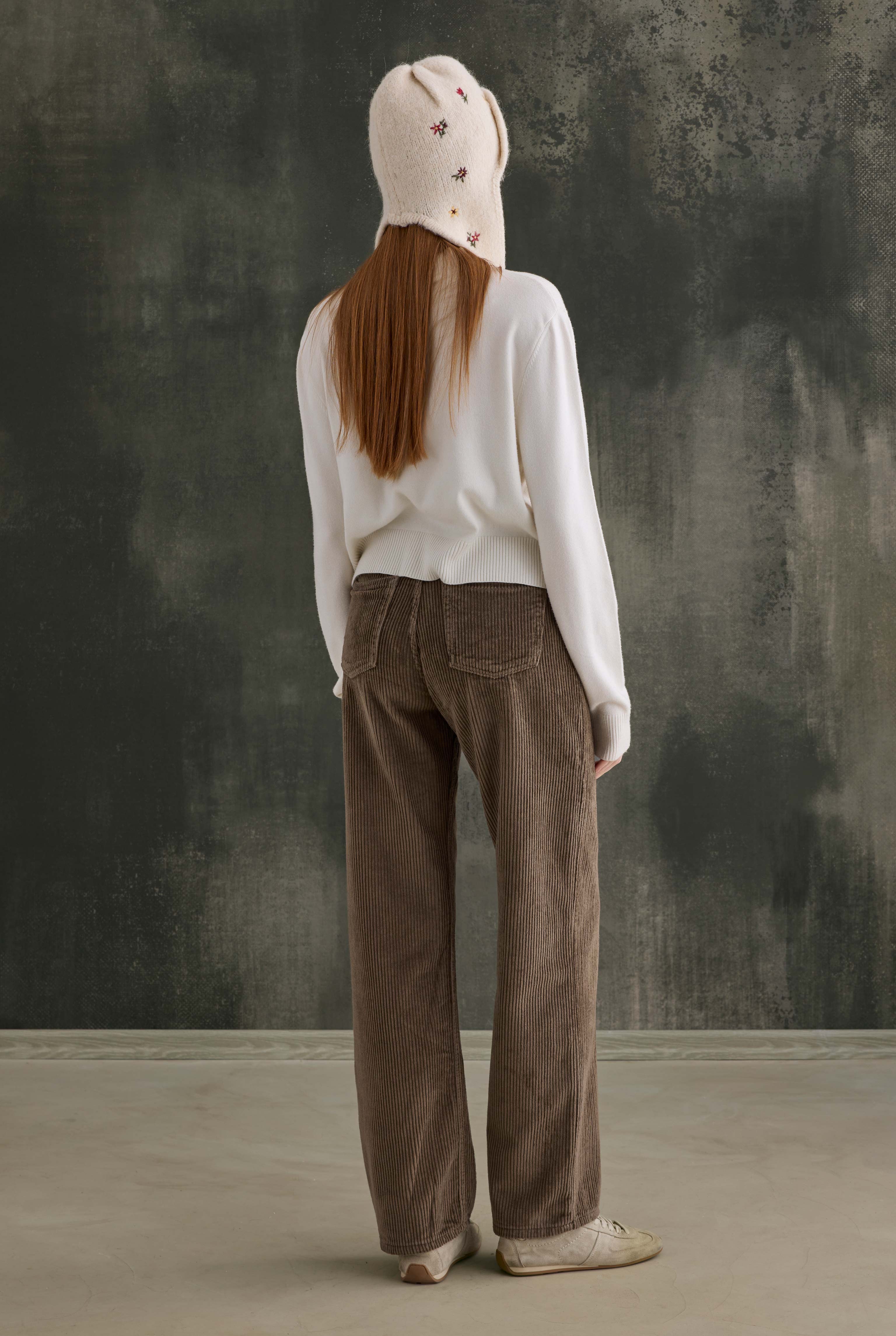 Corduroy Trousers Dark Mink - 6