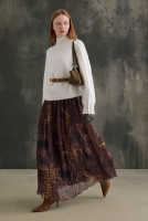 Bohemian Wrinkled Chiffon Skirt 