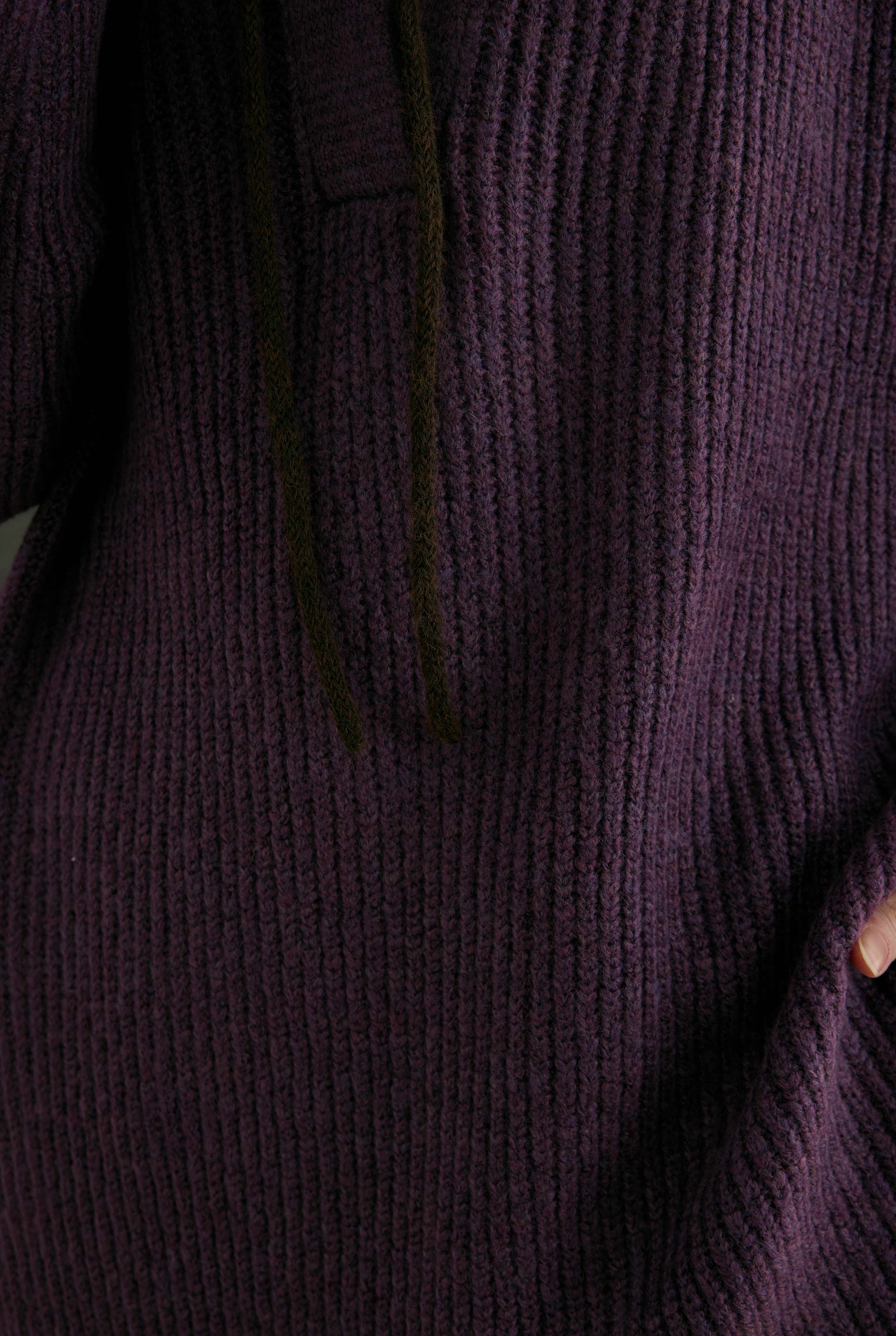 Long Polo Neck Sweater Violet - 5