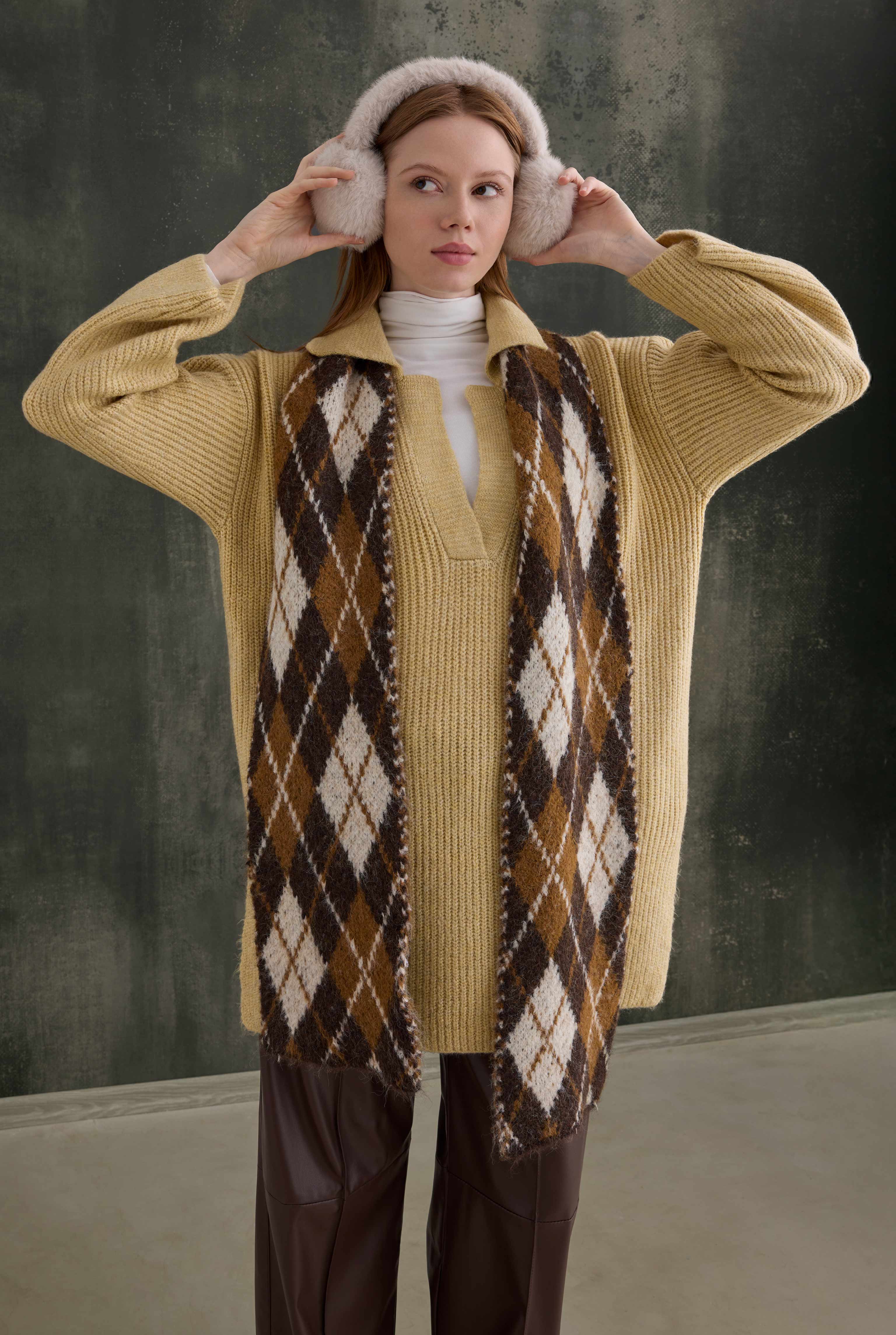 Long Polo Neck Sweater Butter Yellow - 2