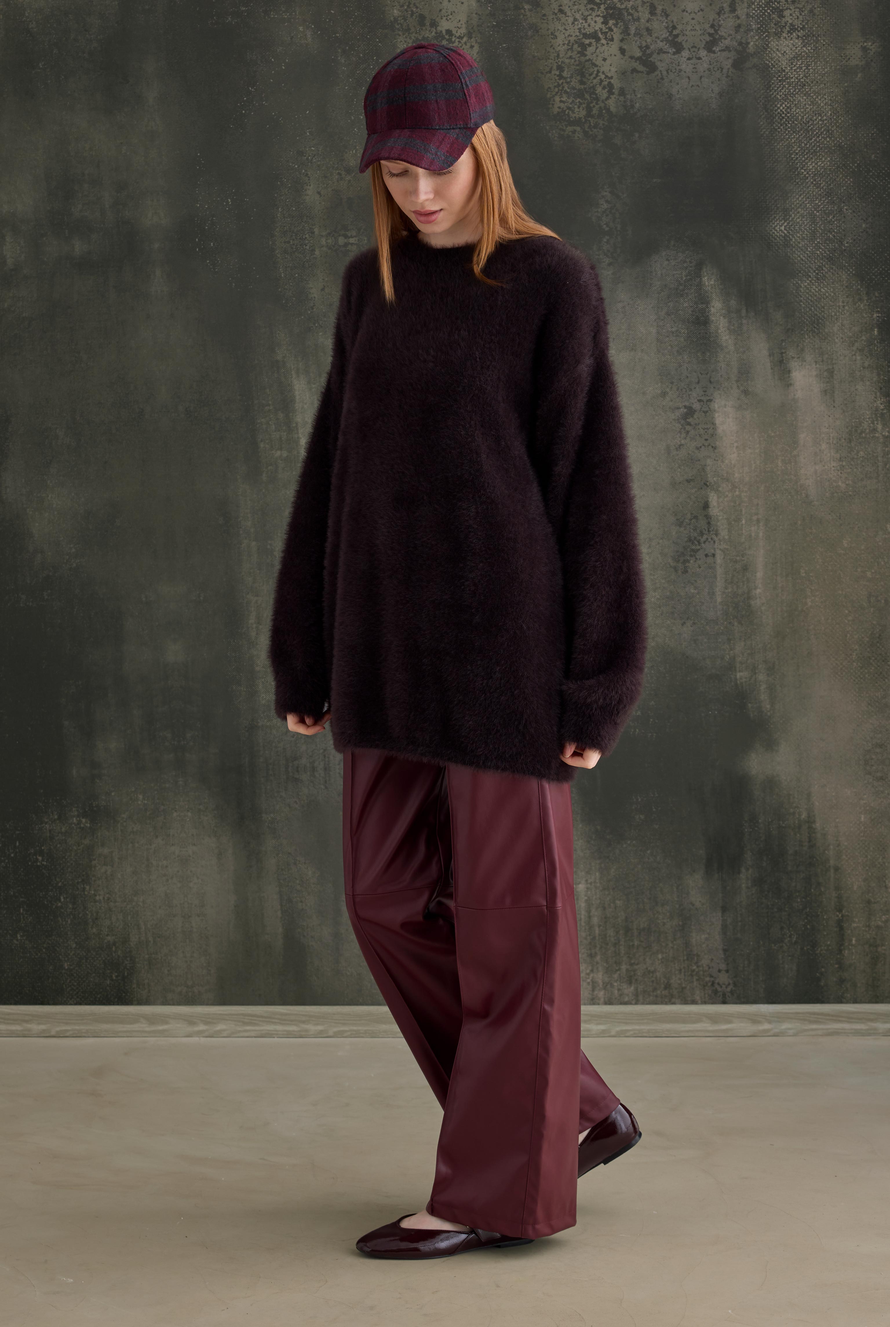 Soft Fuzzy Sweater Chestnuts - 3