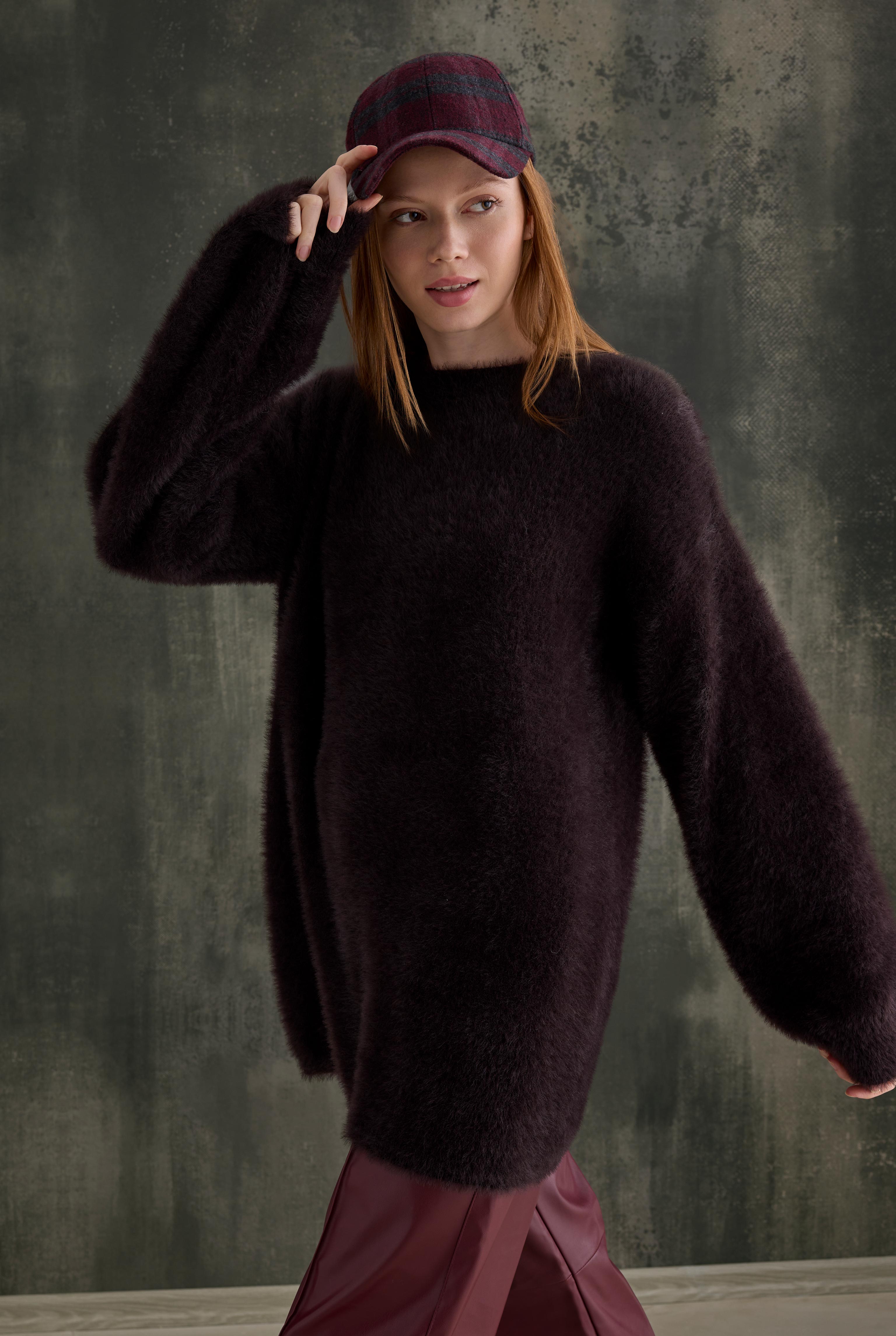 Soft Fuzzy Sweater Chestnuts - 4