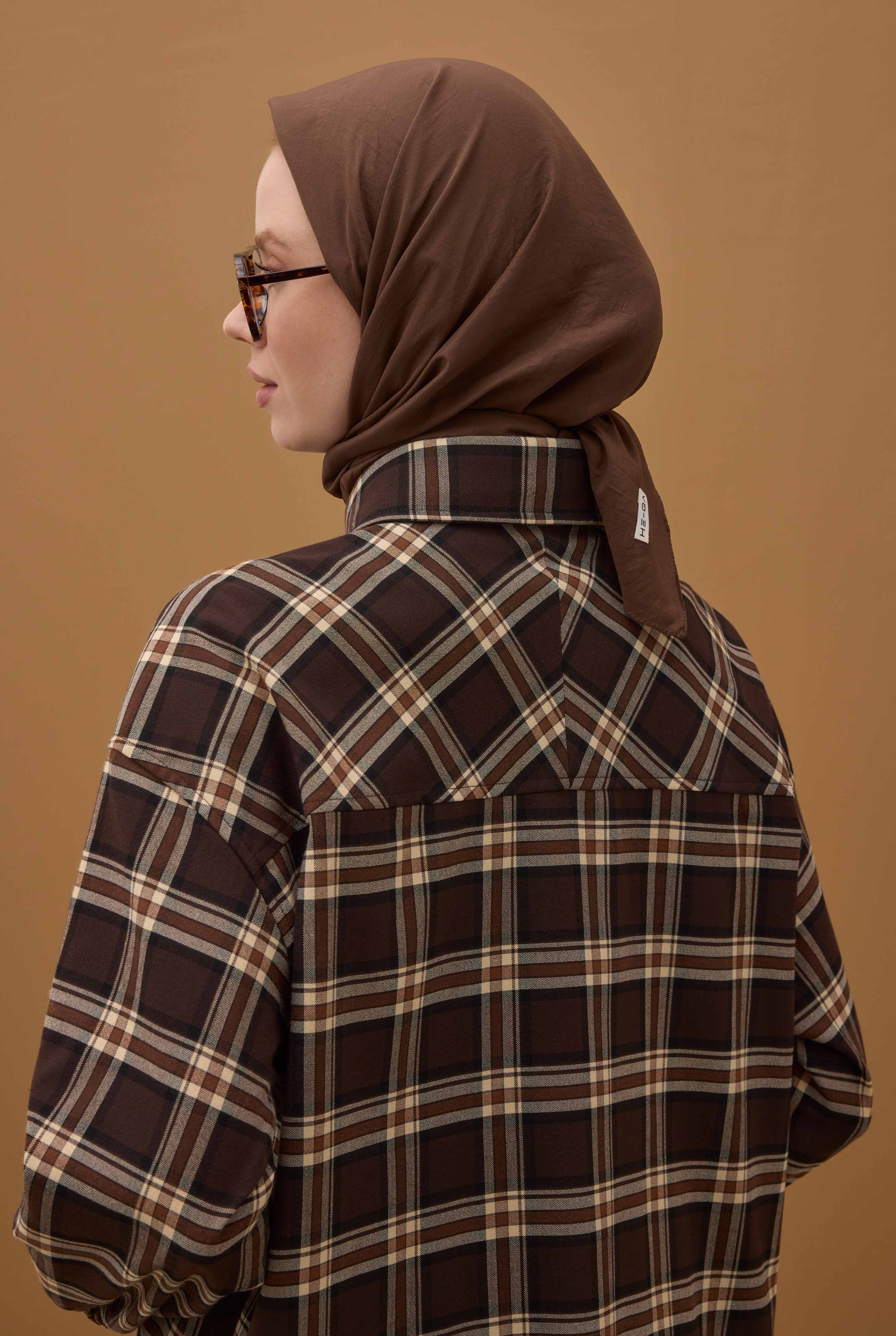 Soft Wrinkled Scarf Brown - 5