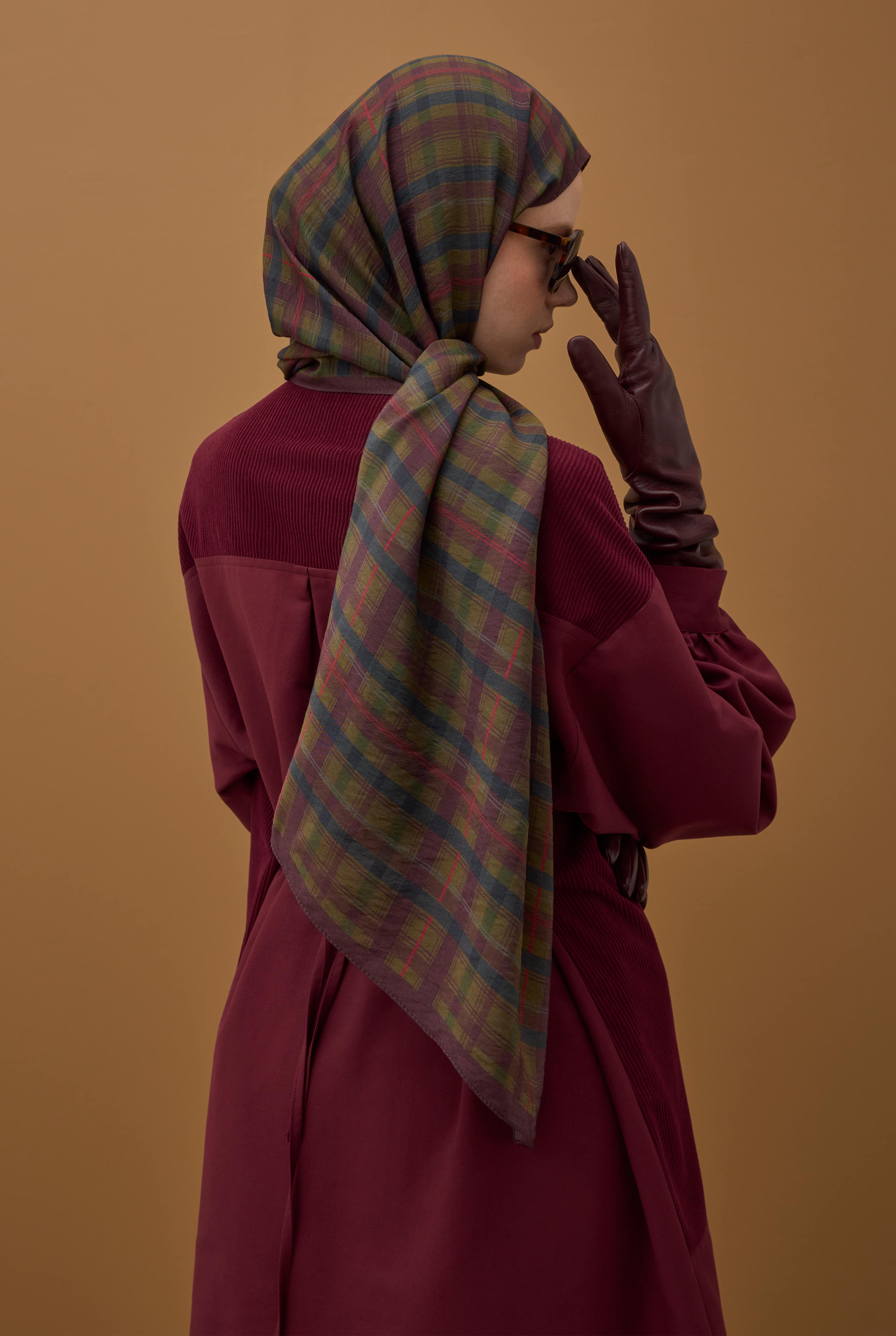 Pera Plaid Shawl Multicolored - 6