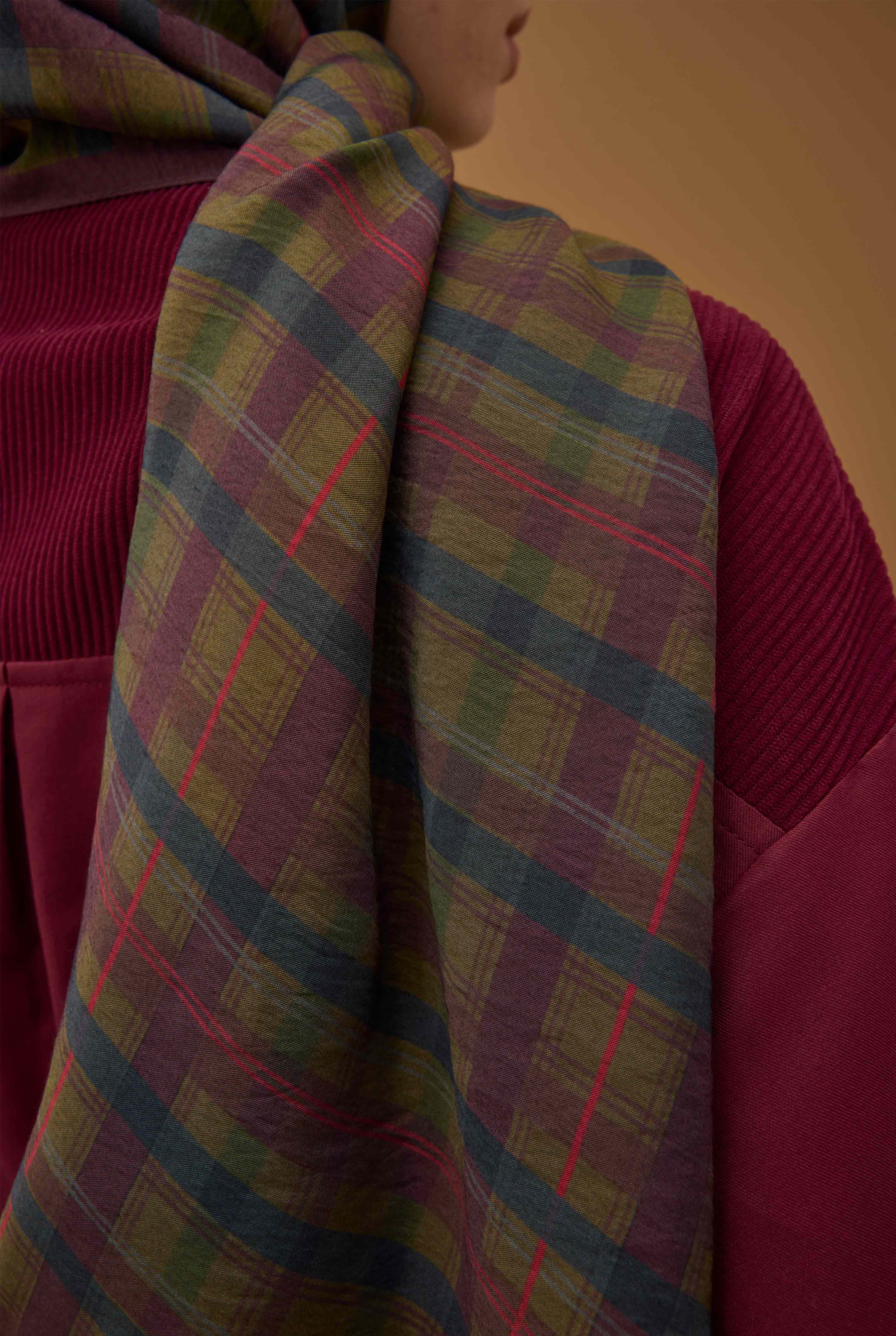 Pera Plaid Shawl Multicolored - 7