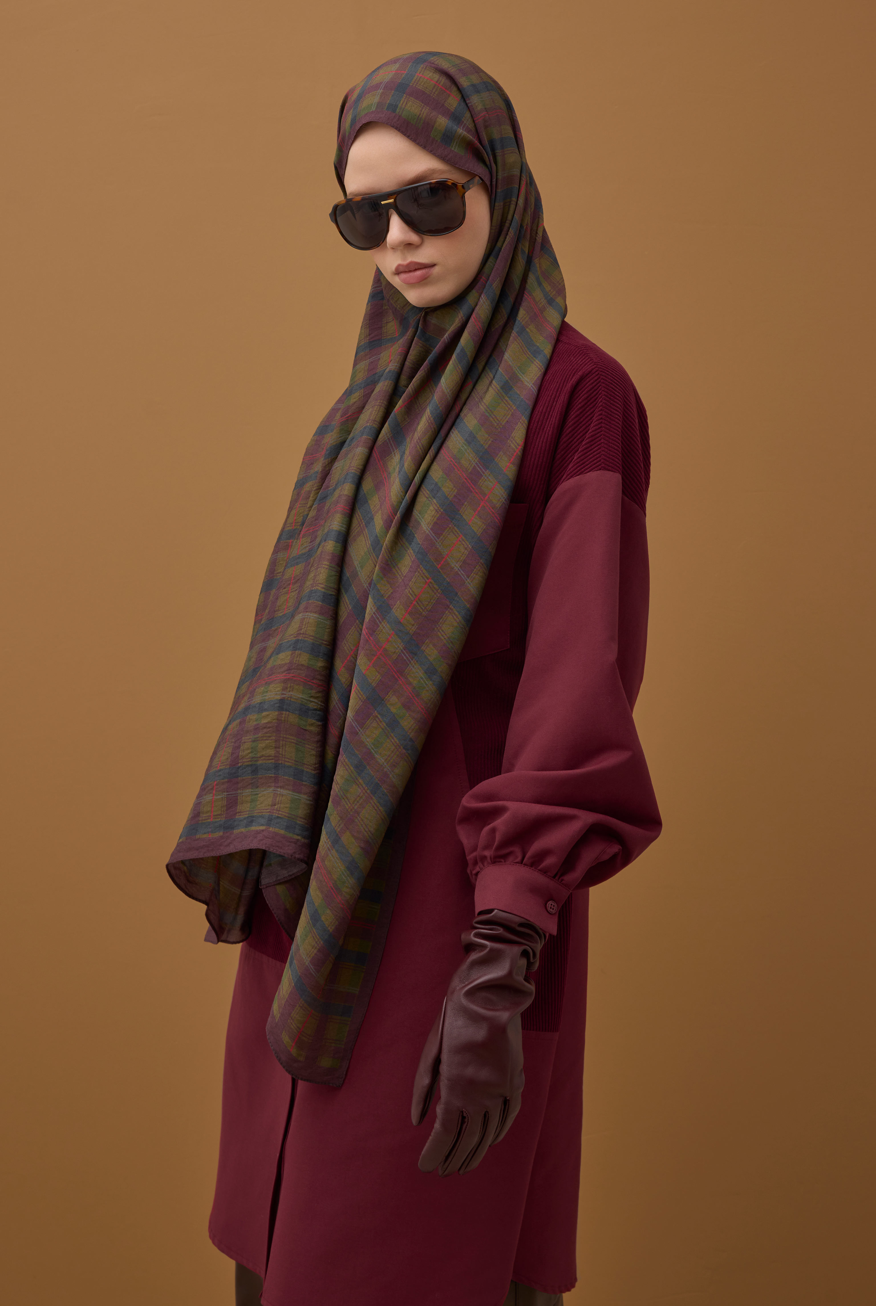 Pera Plaid Shawl Multicolored - 8