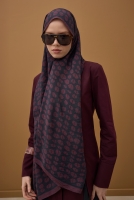 Point Shawl Bordeaux 