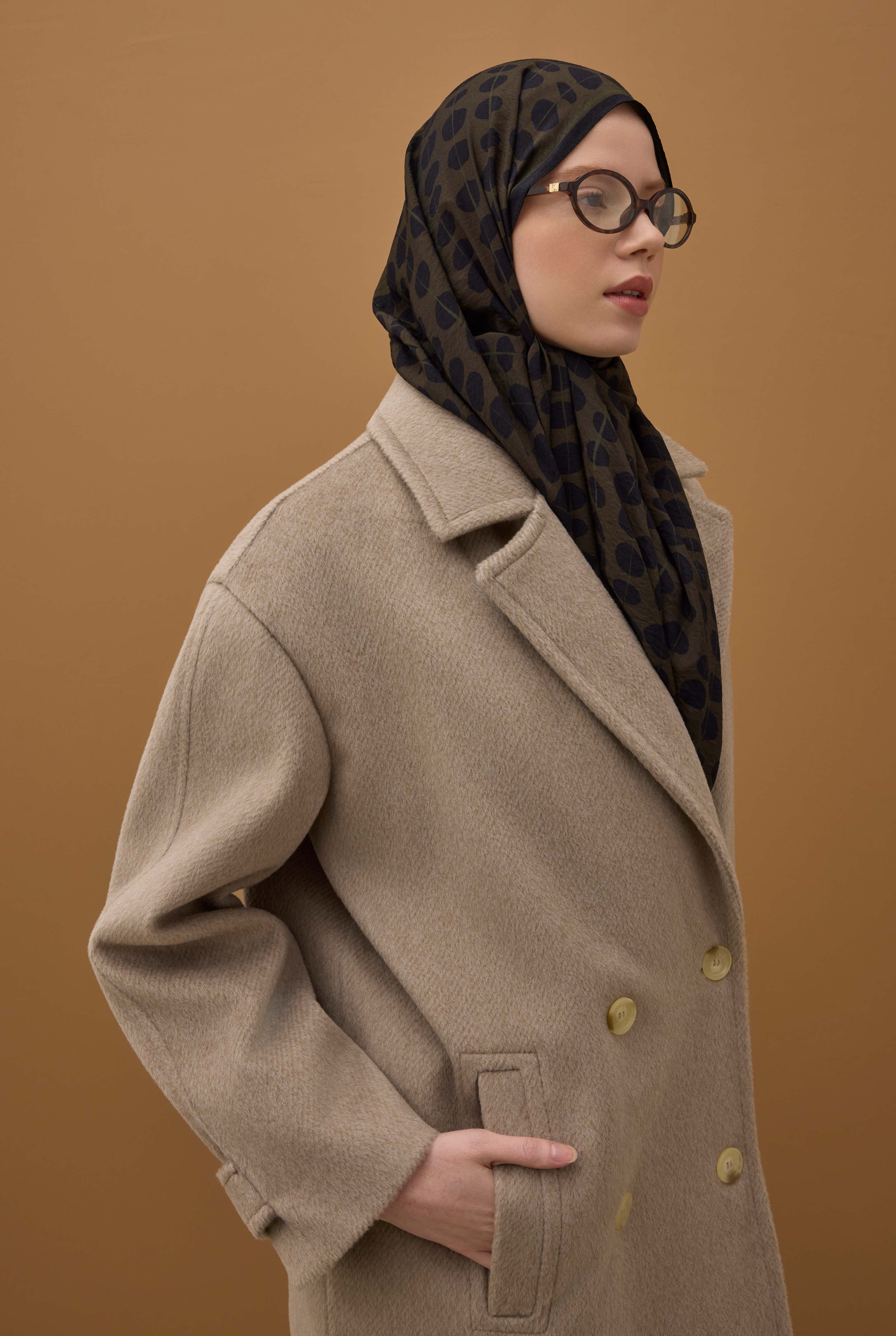 Point Shawl Navy Blue - 3