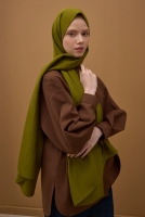Soft Wrinkled Shawl Avocado 