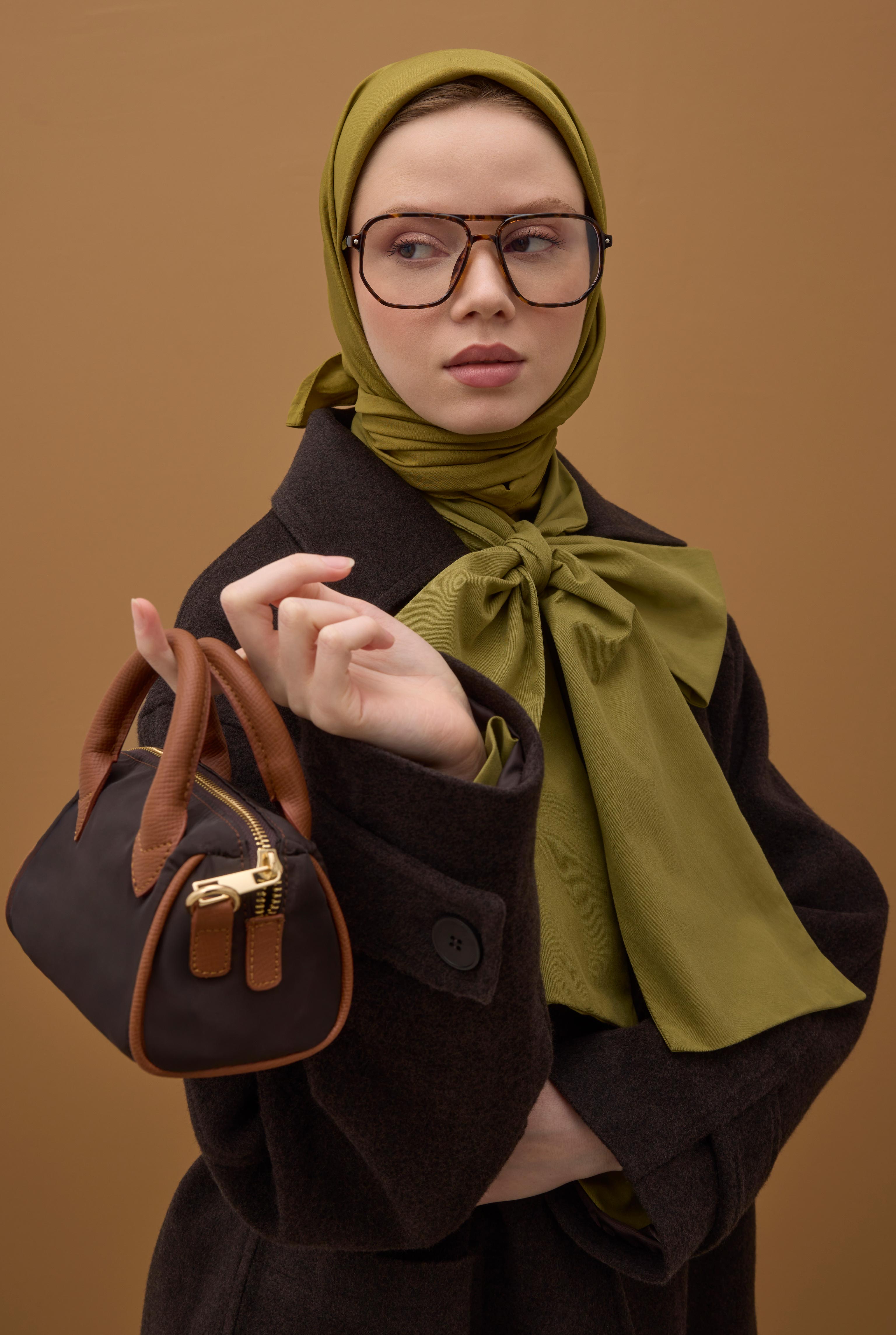 Soft Wrinkled Scarf Oil Green - HE-QA