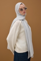 Soft Wrinkled Shawl Gray 