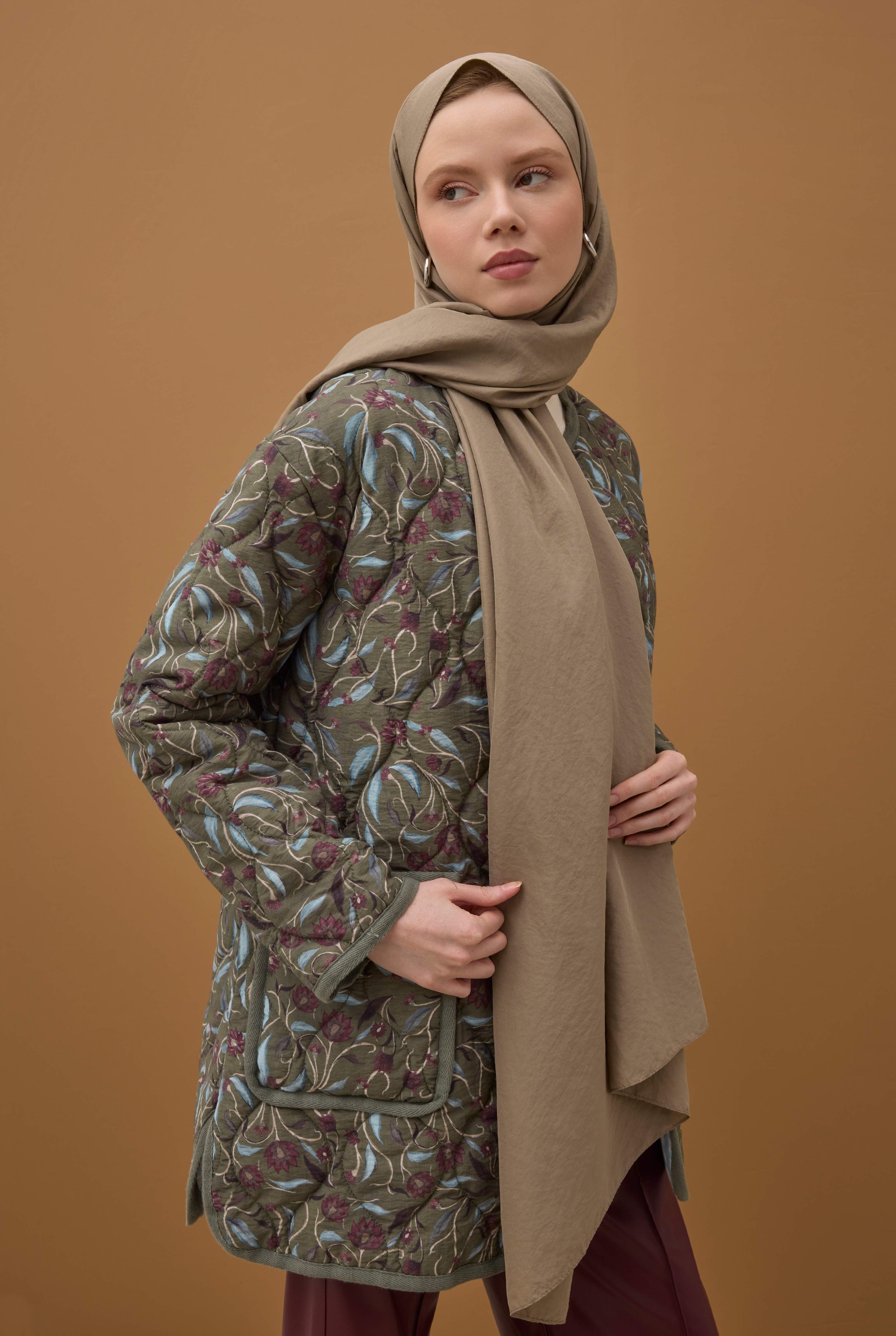 Soft Wrinkled Shawl Dusty Mink - 4