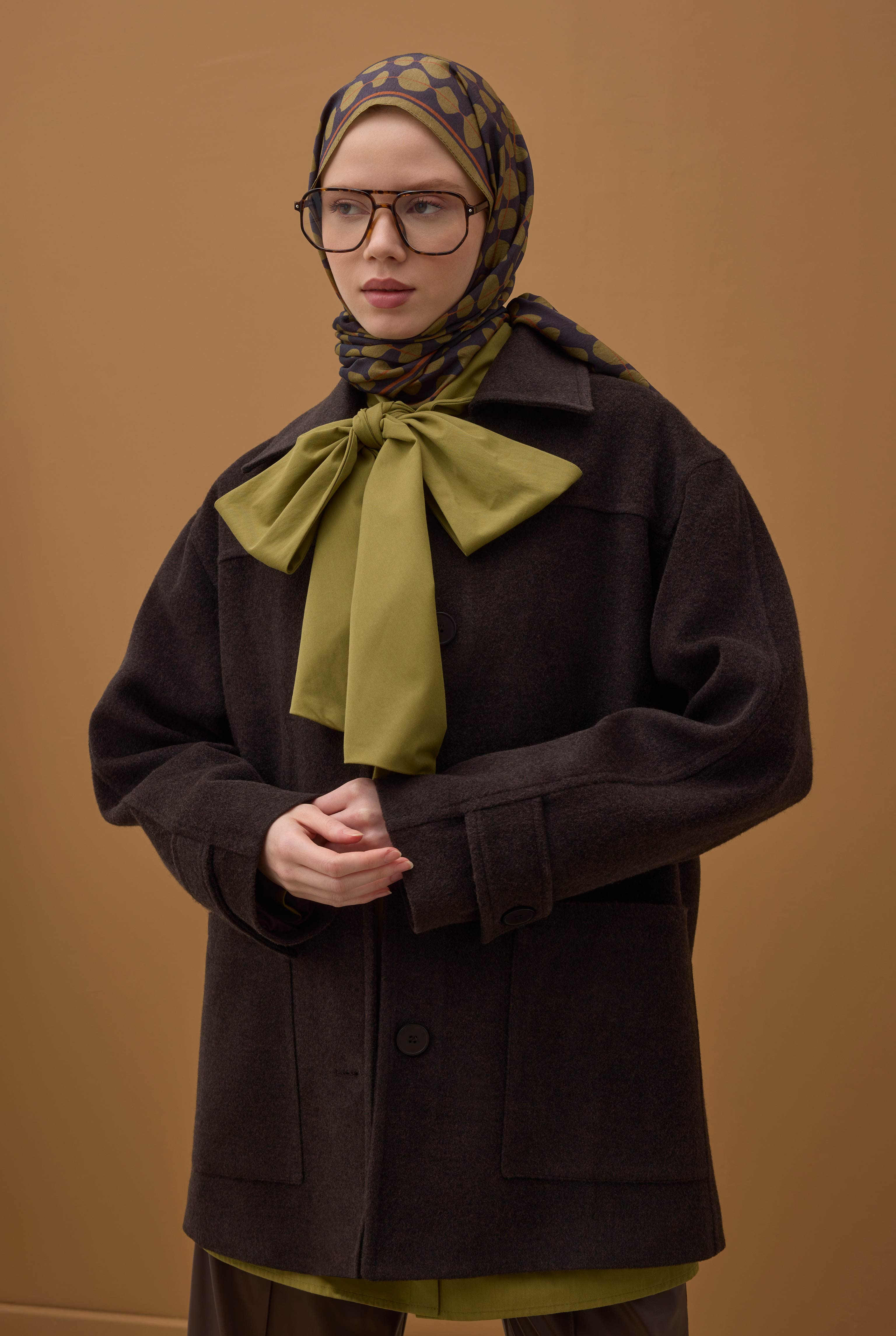Point Shawl Oil Green - 4