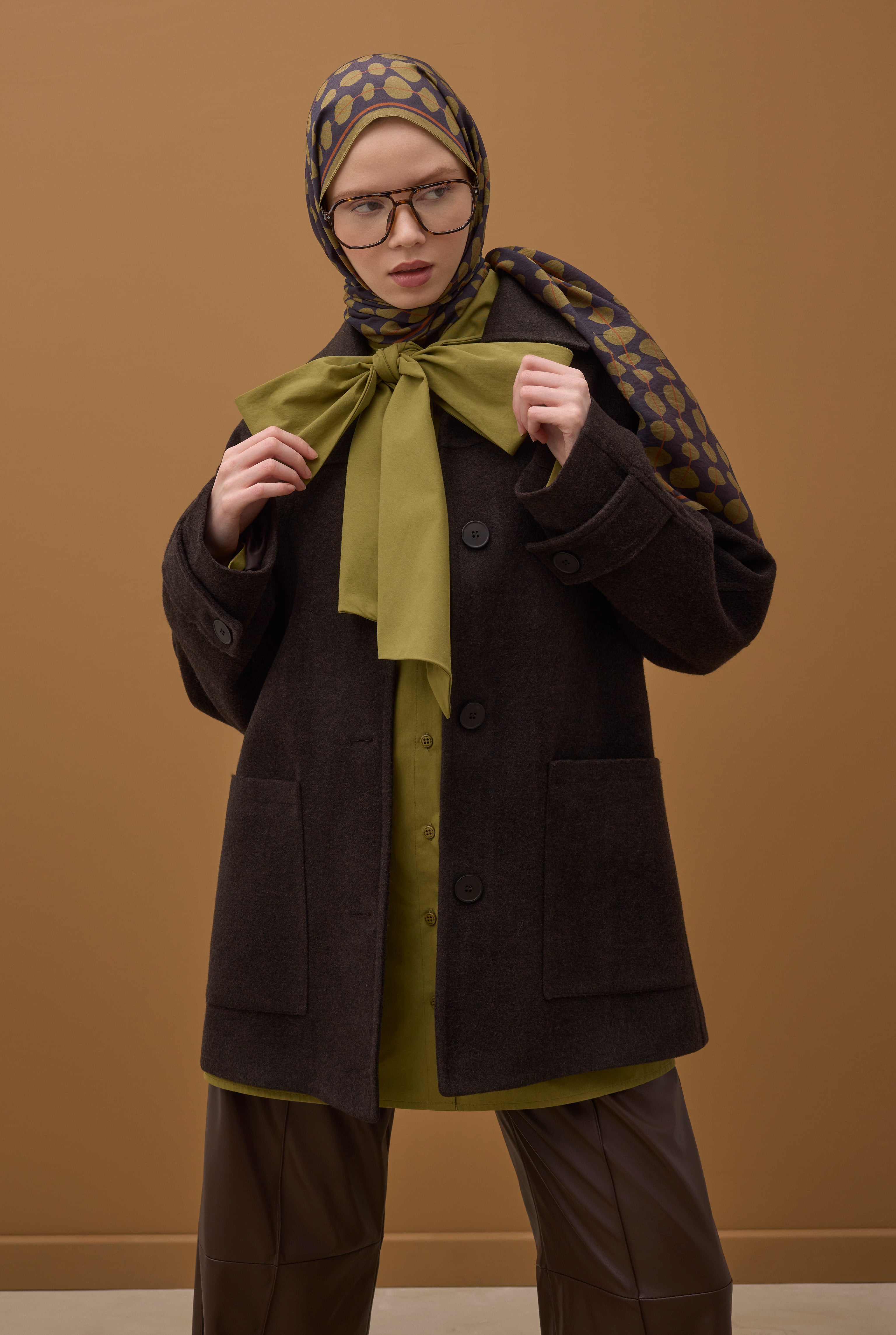 Point Shawl Oil Green - 5