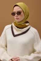 Soft Wrinkled Scarf Acidic Green 