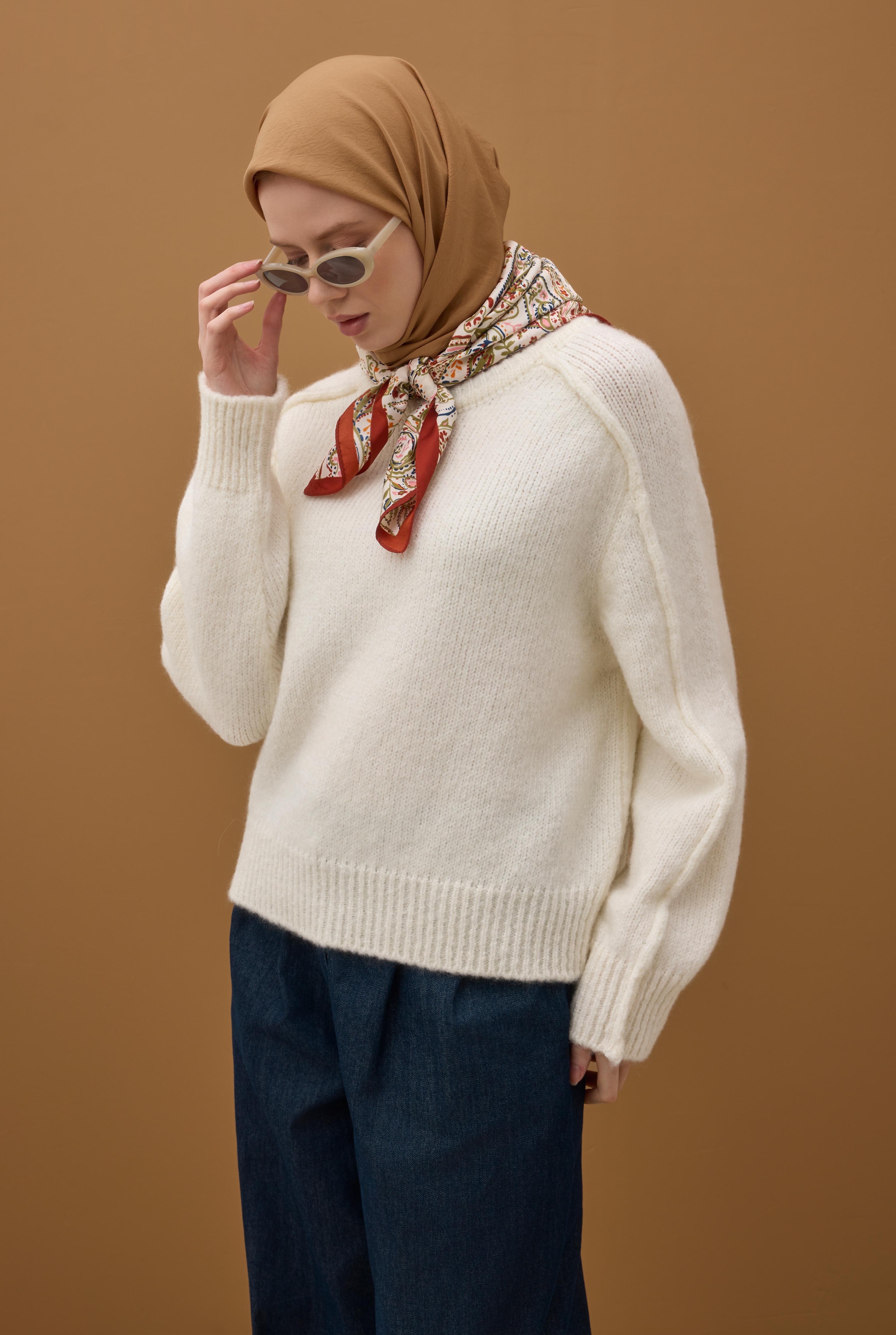 Soft Wrinkled Scarf Salmon - 7