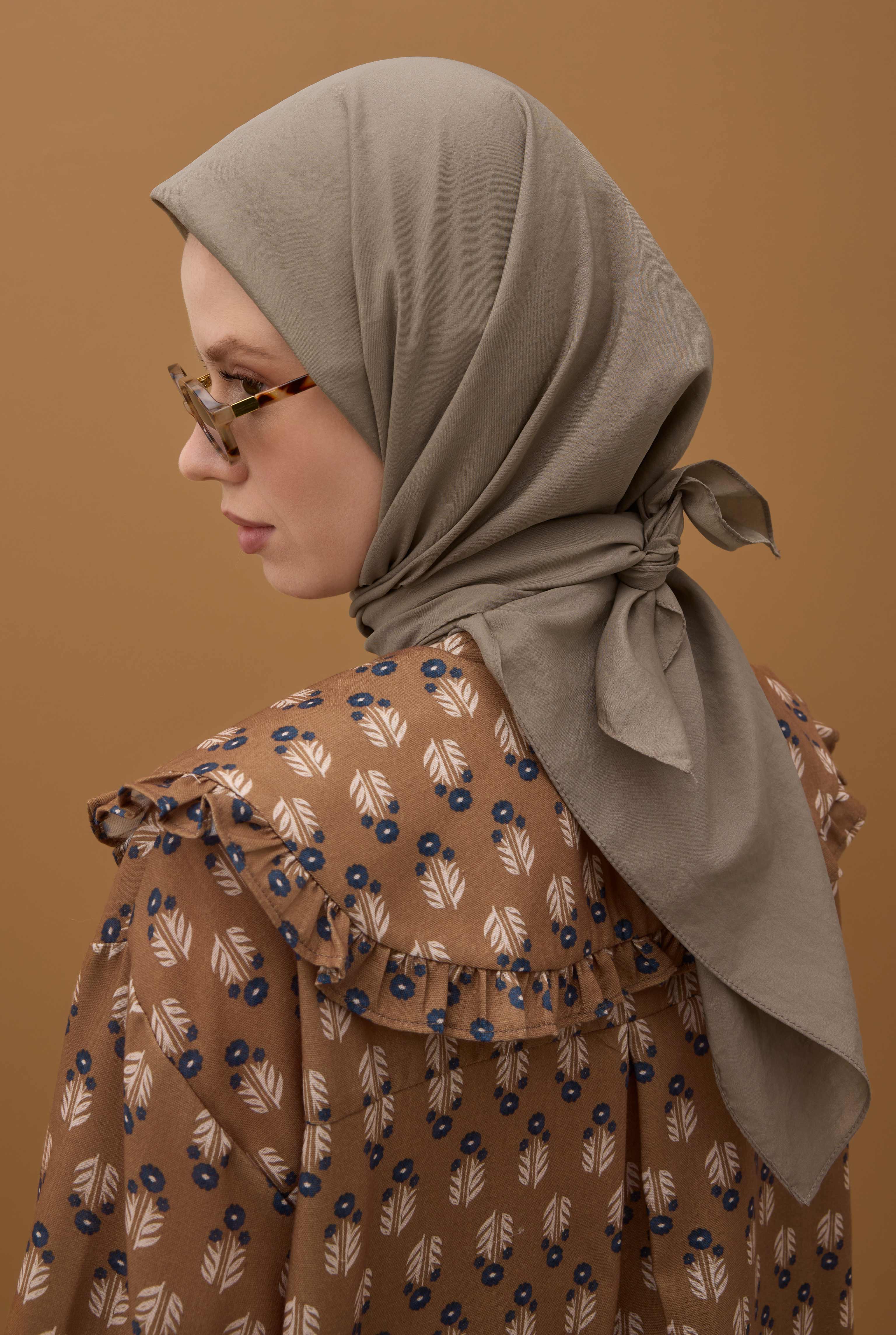 Soft Wrinkled Scarf Dusty Mink - 3