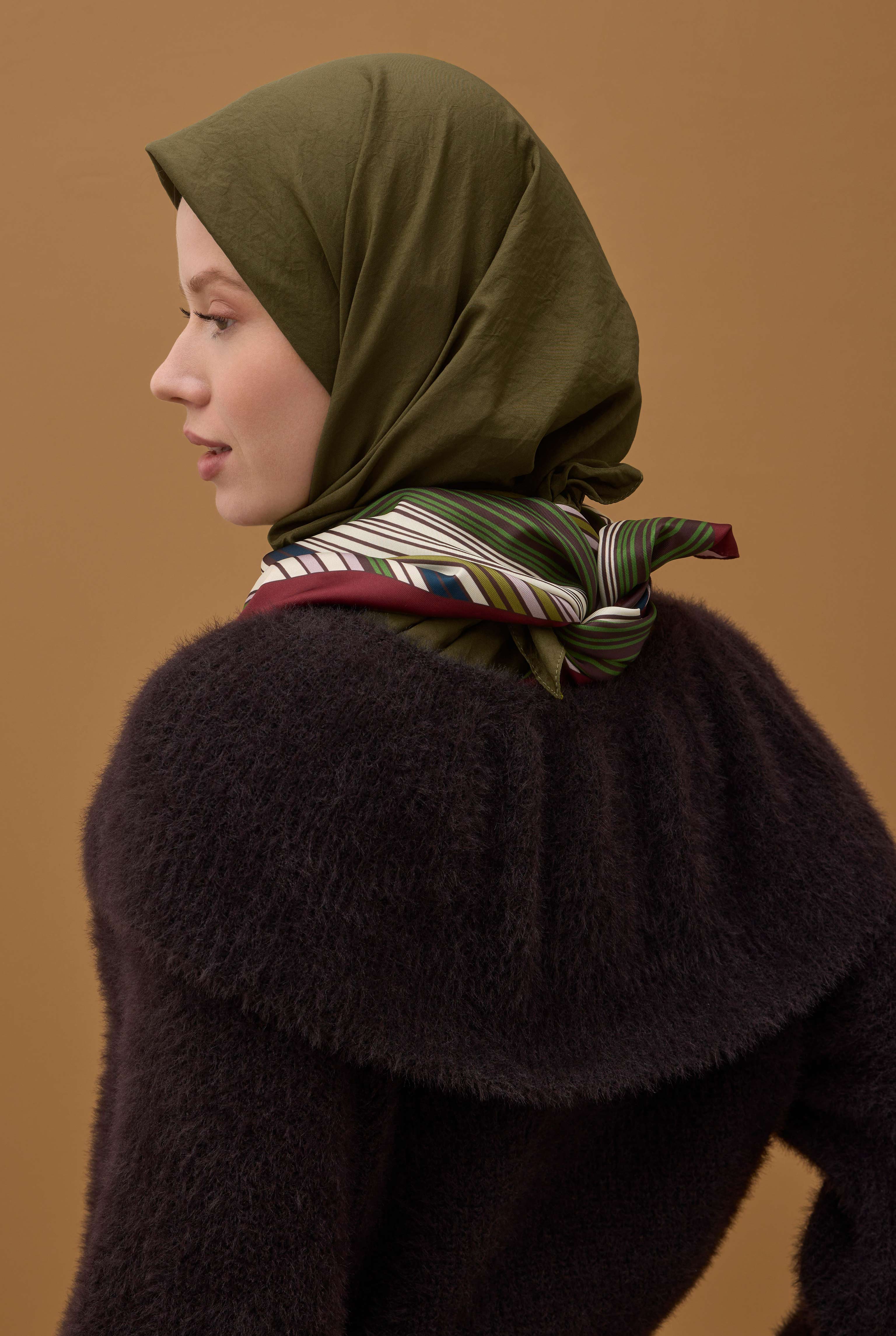 Soft Wrinkled Scarf Avocado - 3