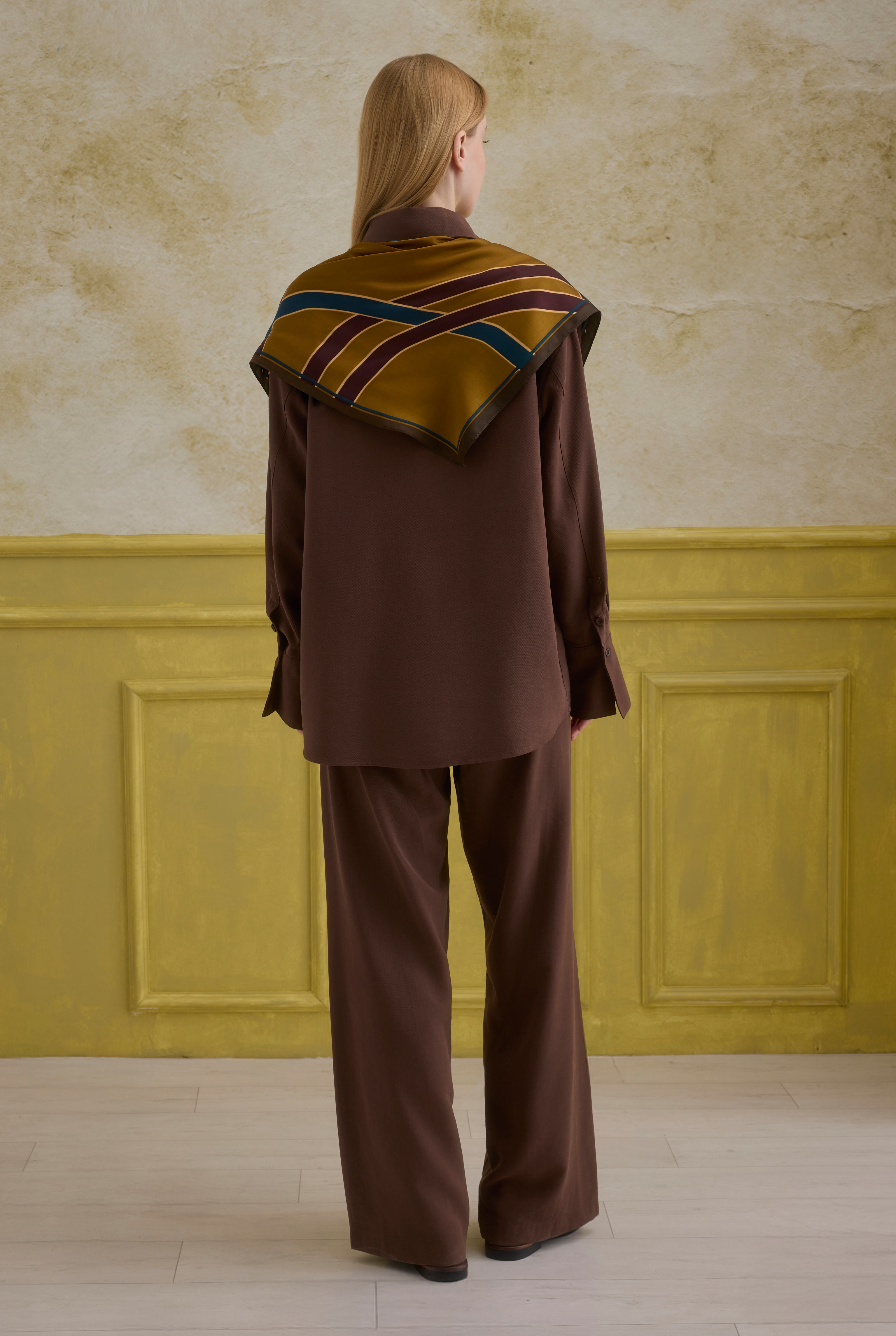 Modern Pocket Detailed Shirt Brown - 5