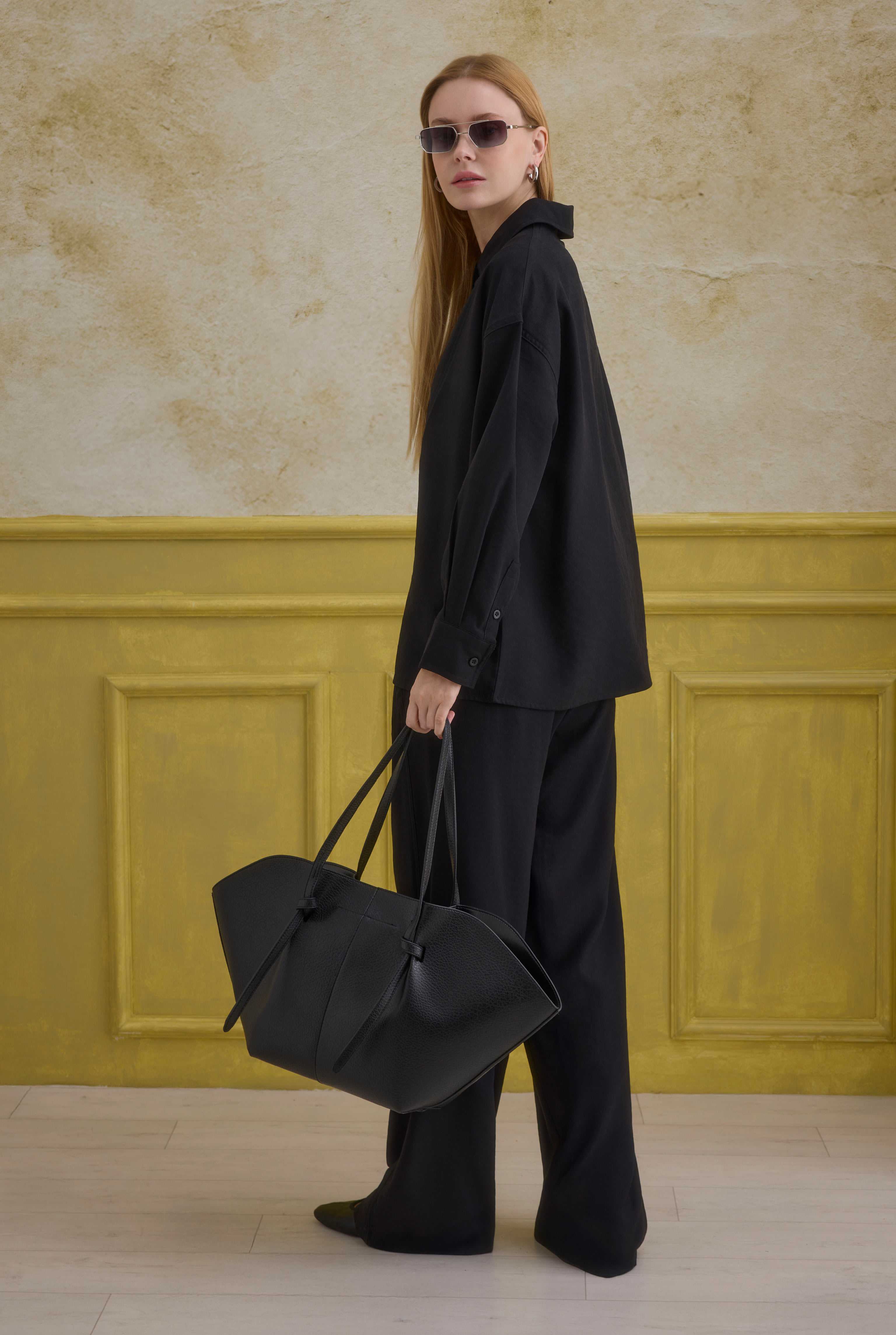 Straight Cut Trousers Black - 4