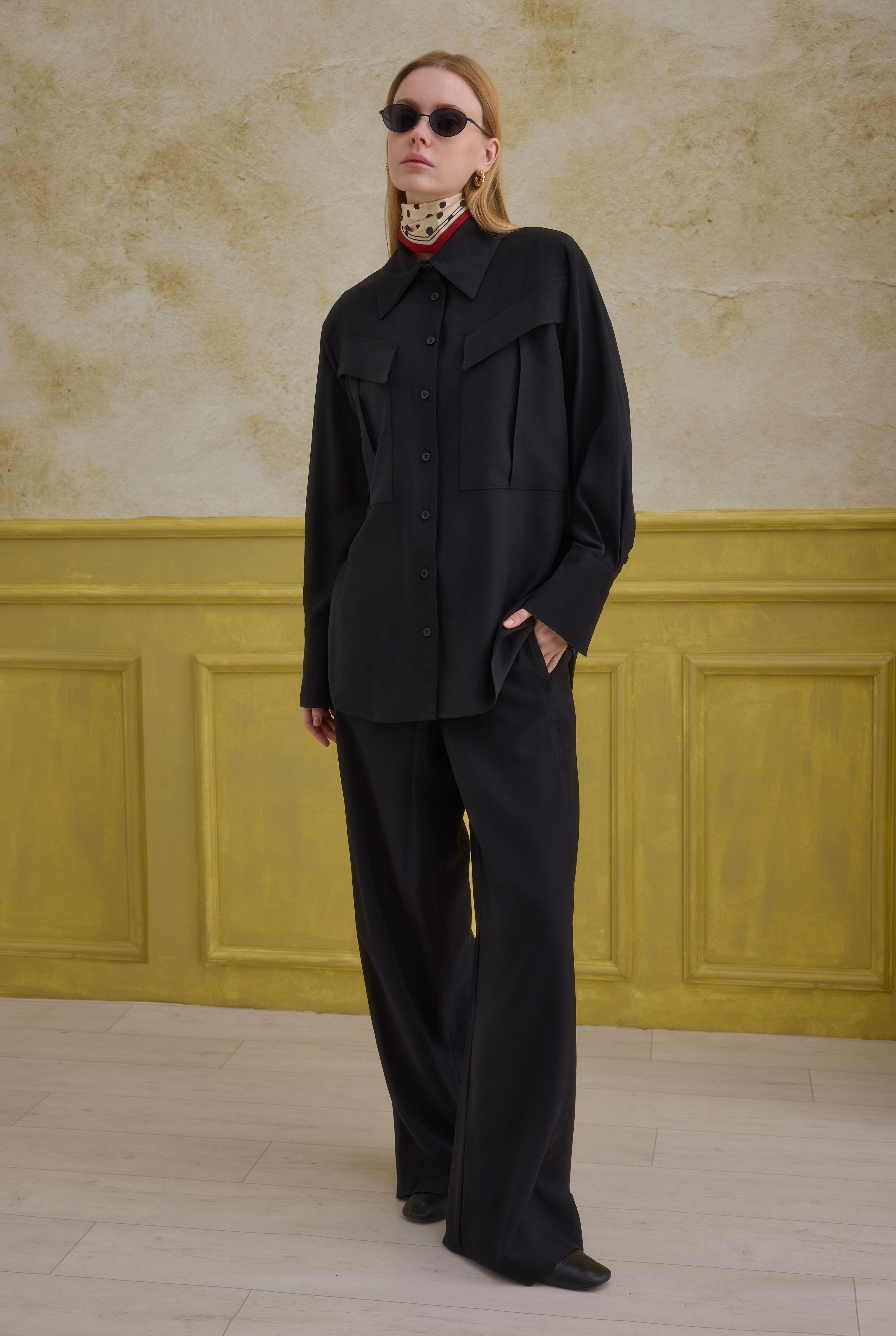 Modern Pocket Detailed Shirt Black - 6
