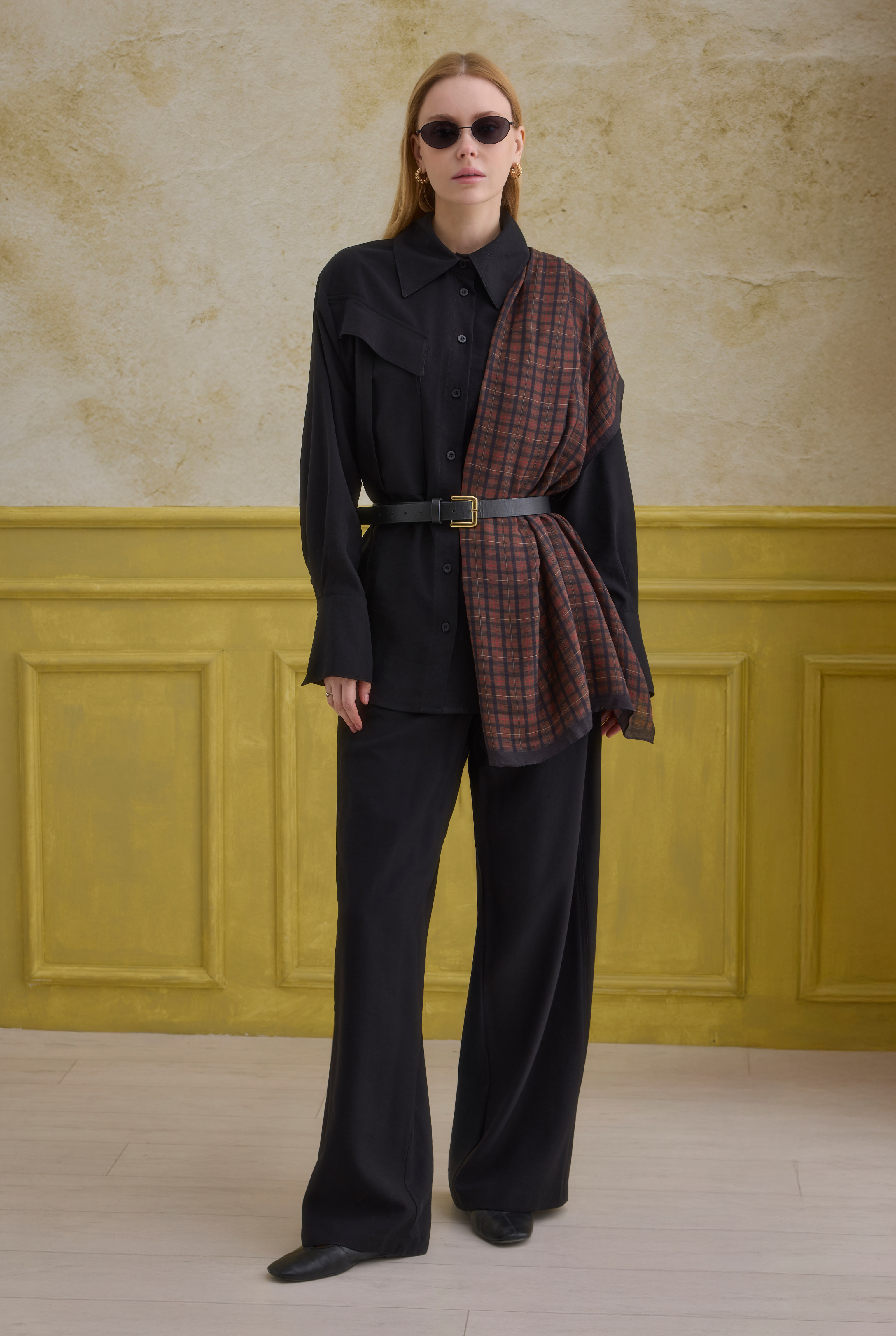 Modern Pocket Detailed Shirt Black - HE-QA