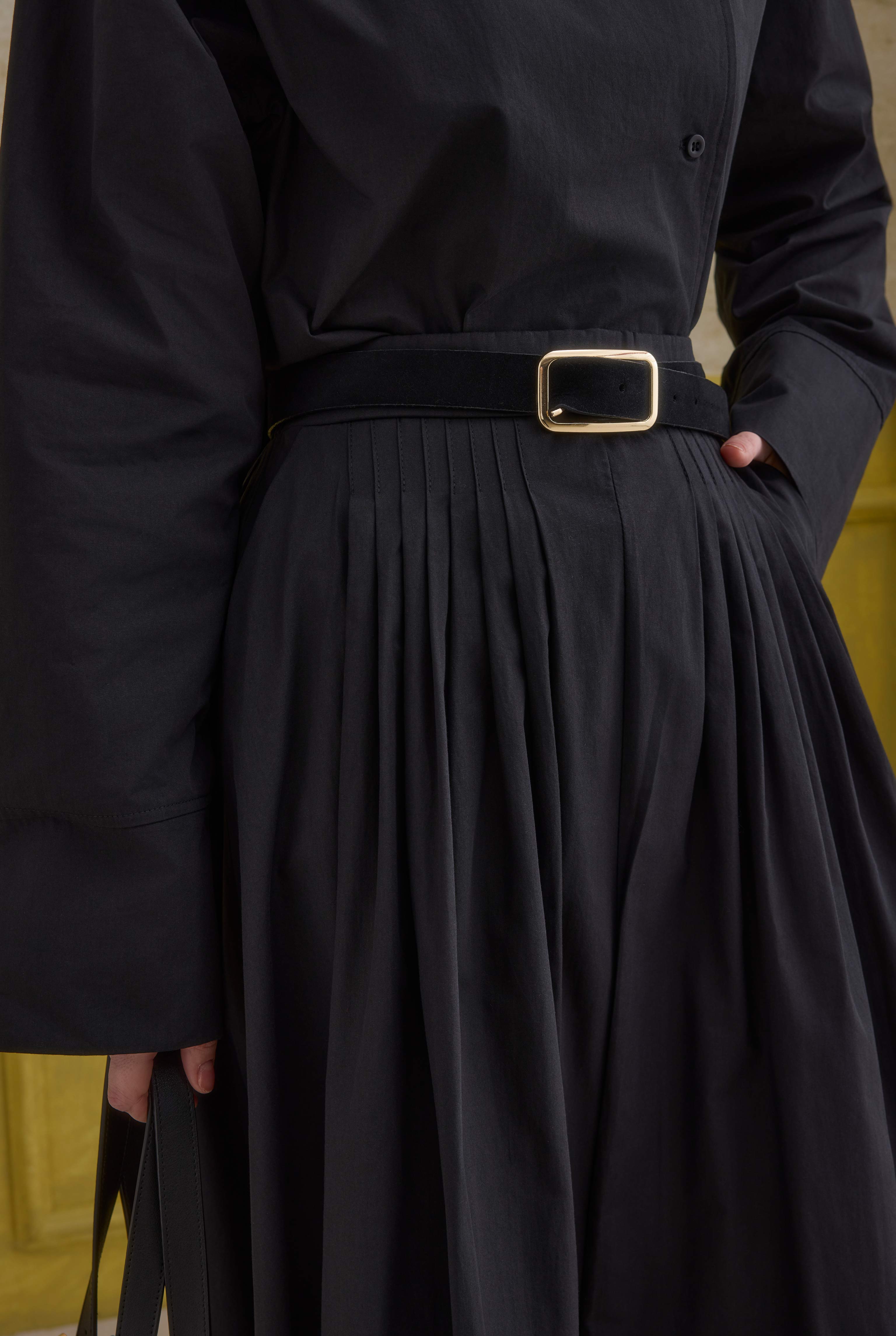 100% Cotton Skirt Black - 5