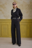 100% Cotton Trousers Black 