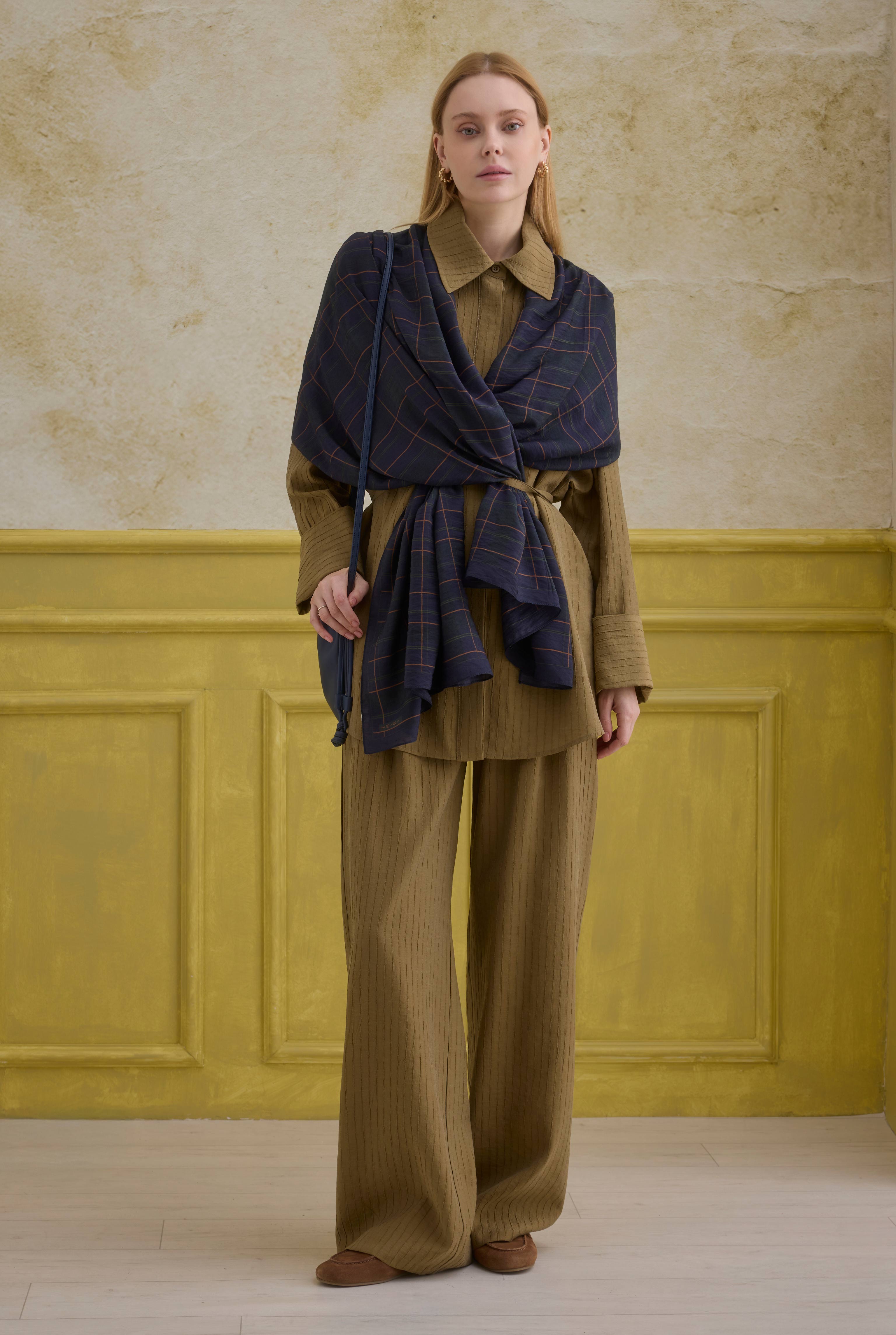 Striped Effect Modal Set Olive - 3