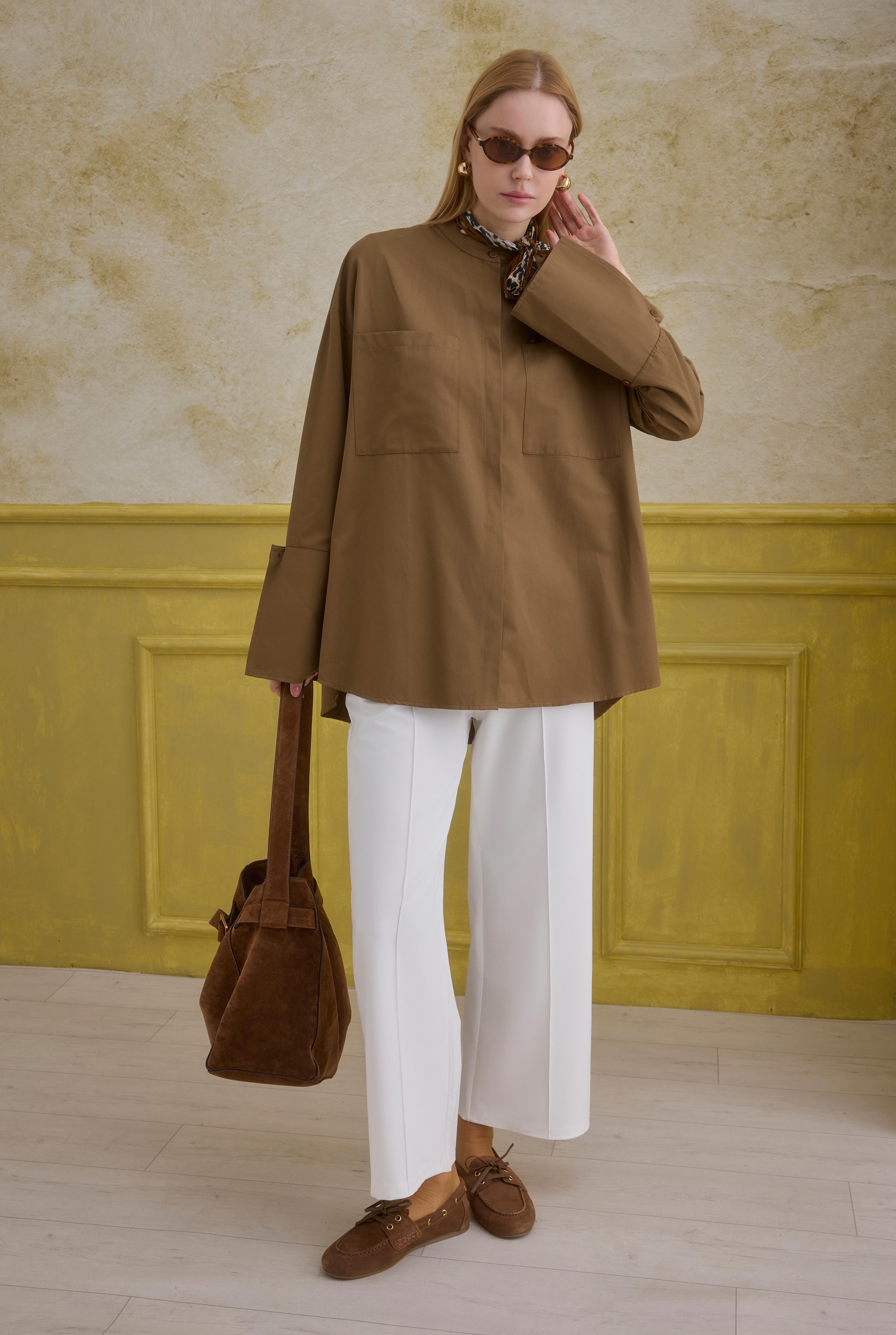 Cuff Detailed Shirt Nutshell - 2
