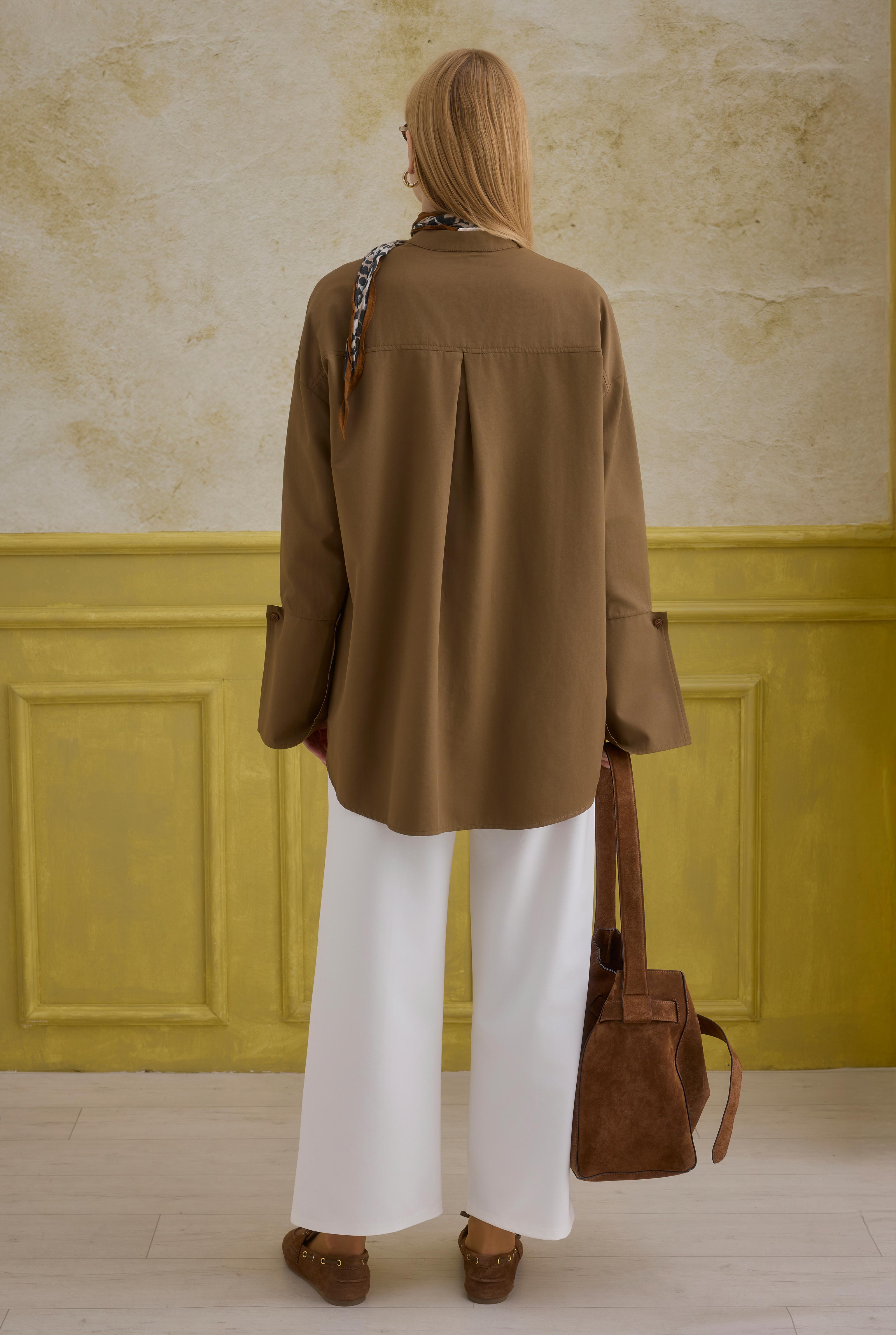 Cuff Detailed Shirt Nutshell - 4