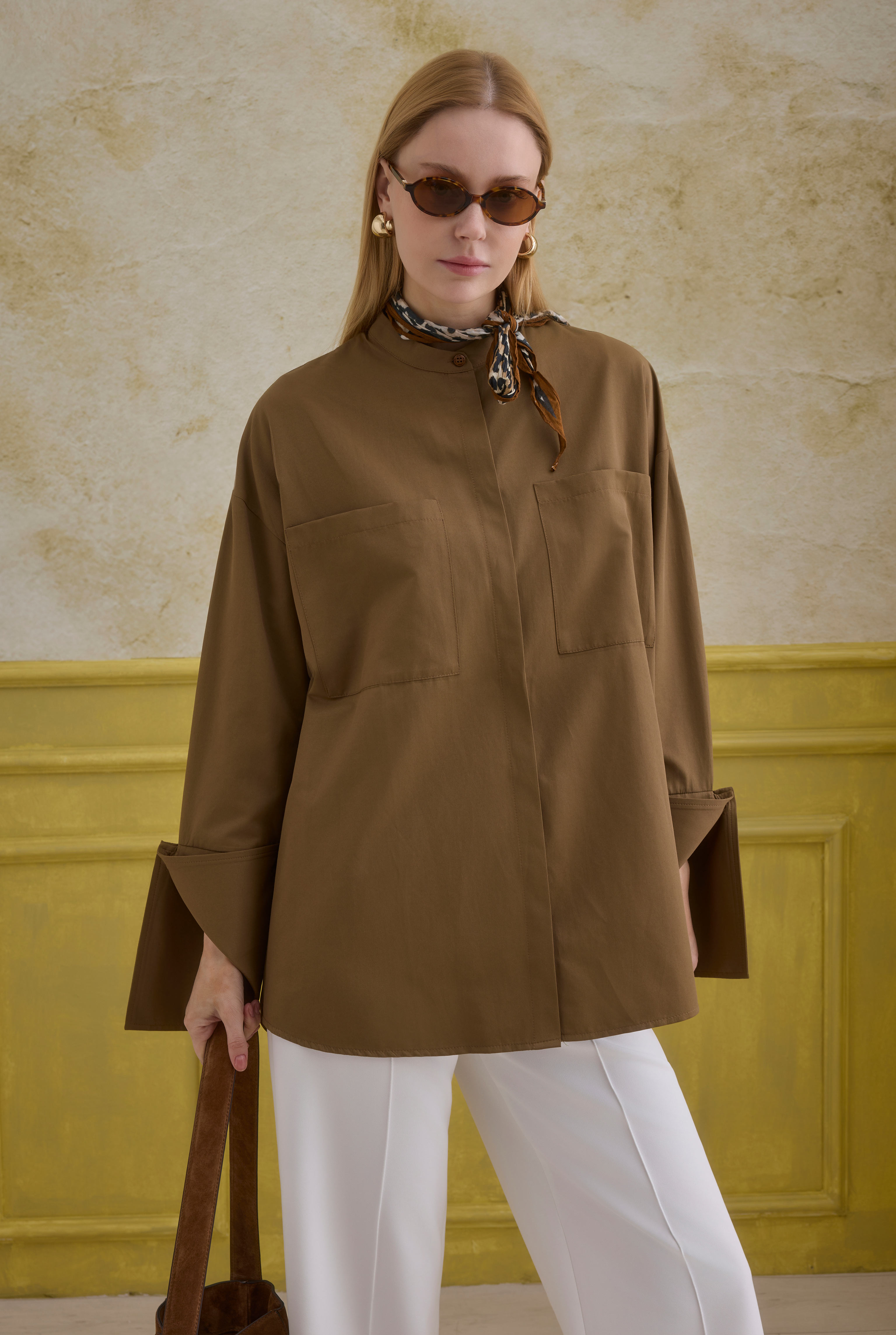 Cuff Detailed Shirt Nutshell - 1