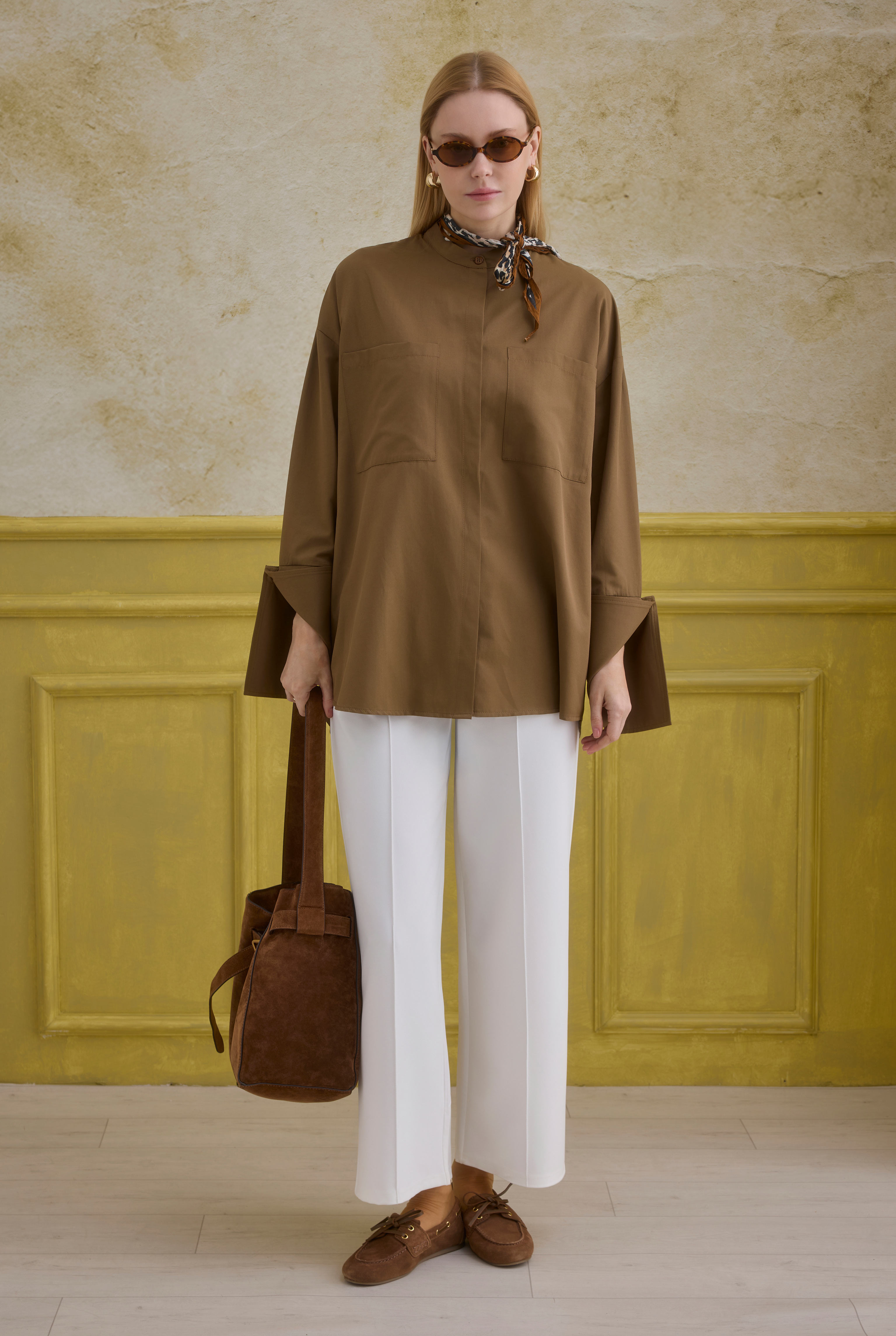 Cuff Detailed Shirt Nutshell - 3