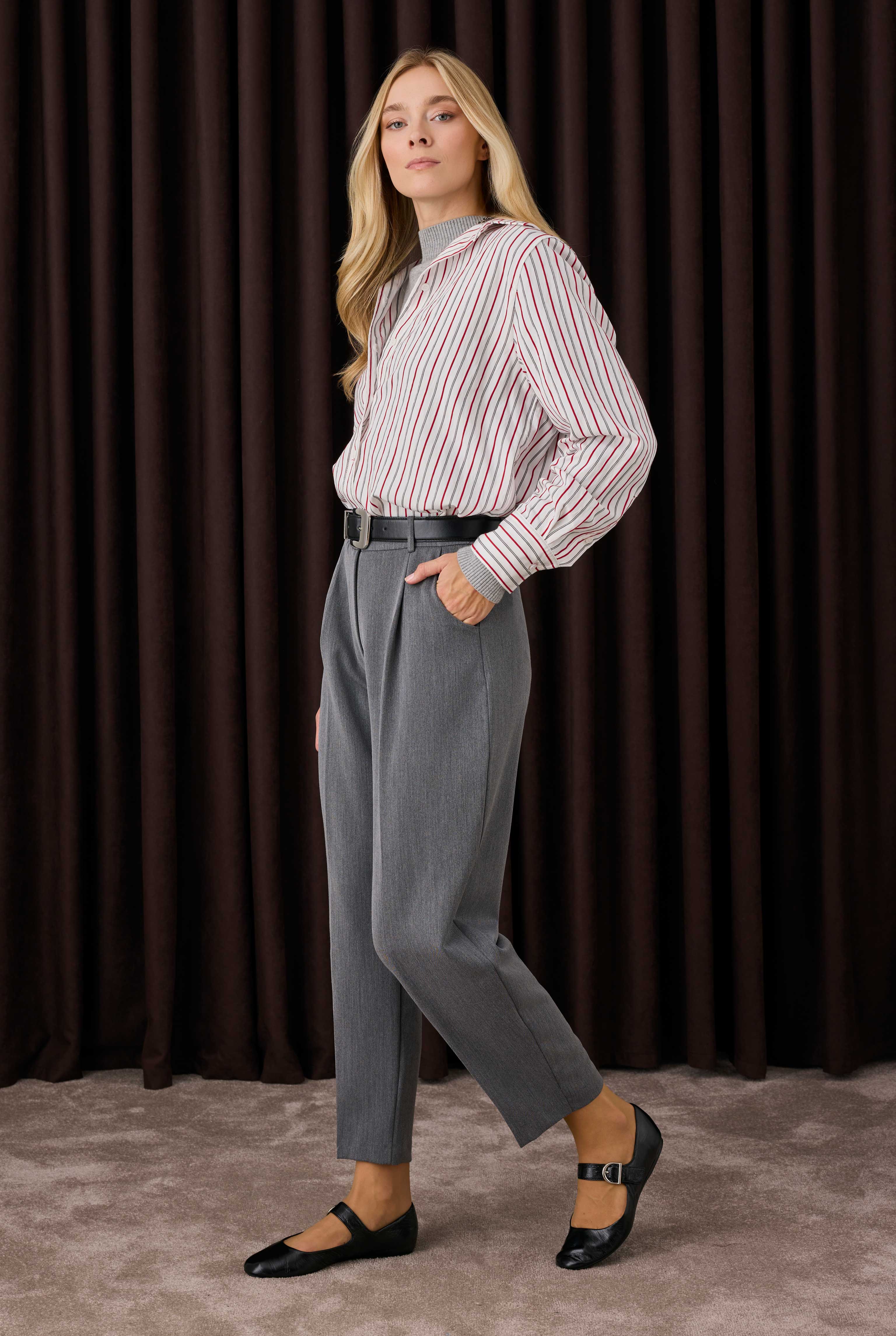 Tapered Trousers Anthracite - 3