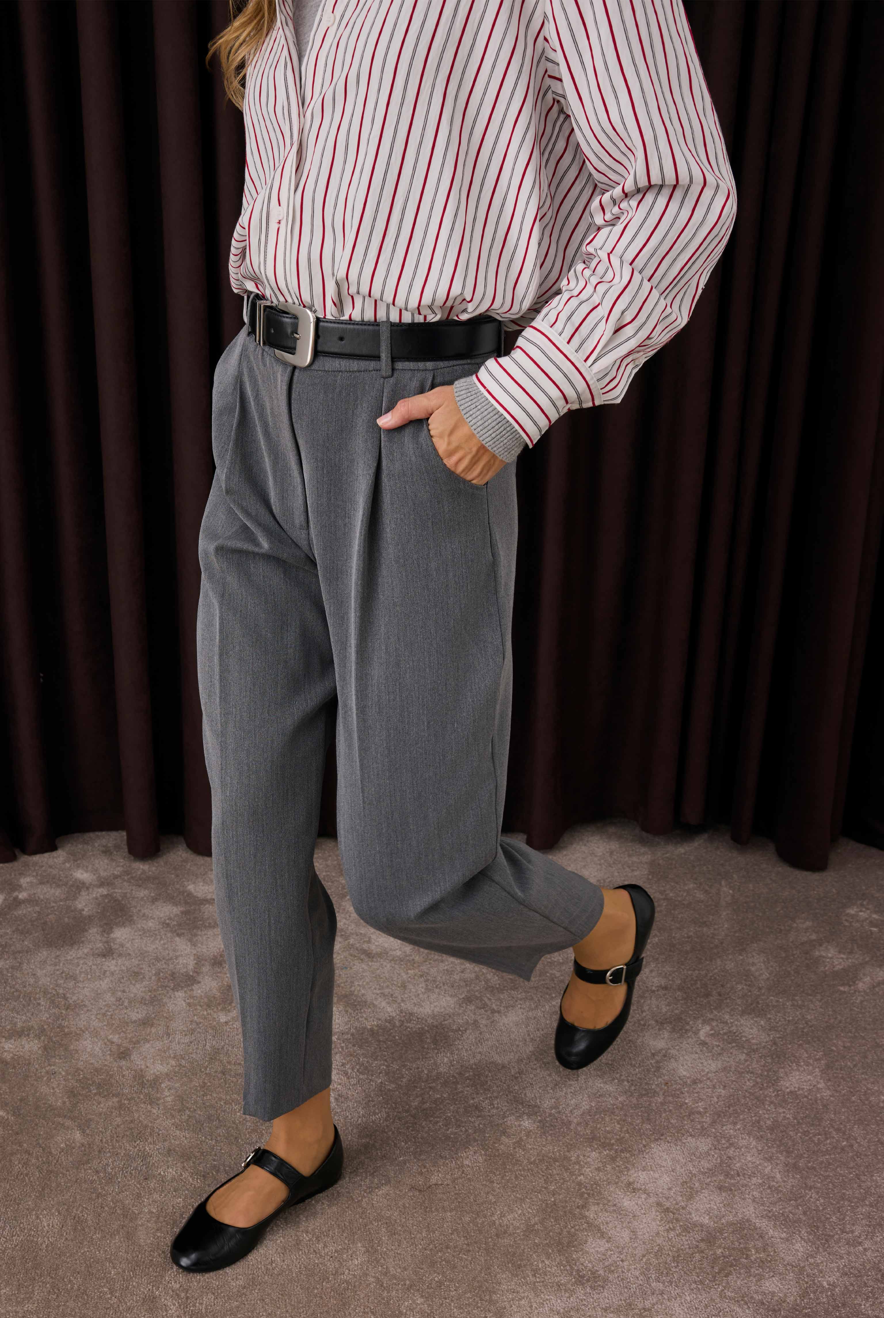 Tapered Trousers Anthracite - 2